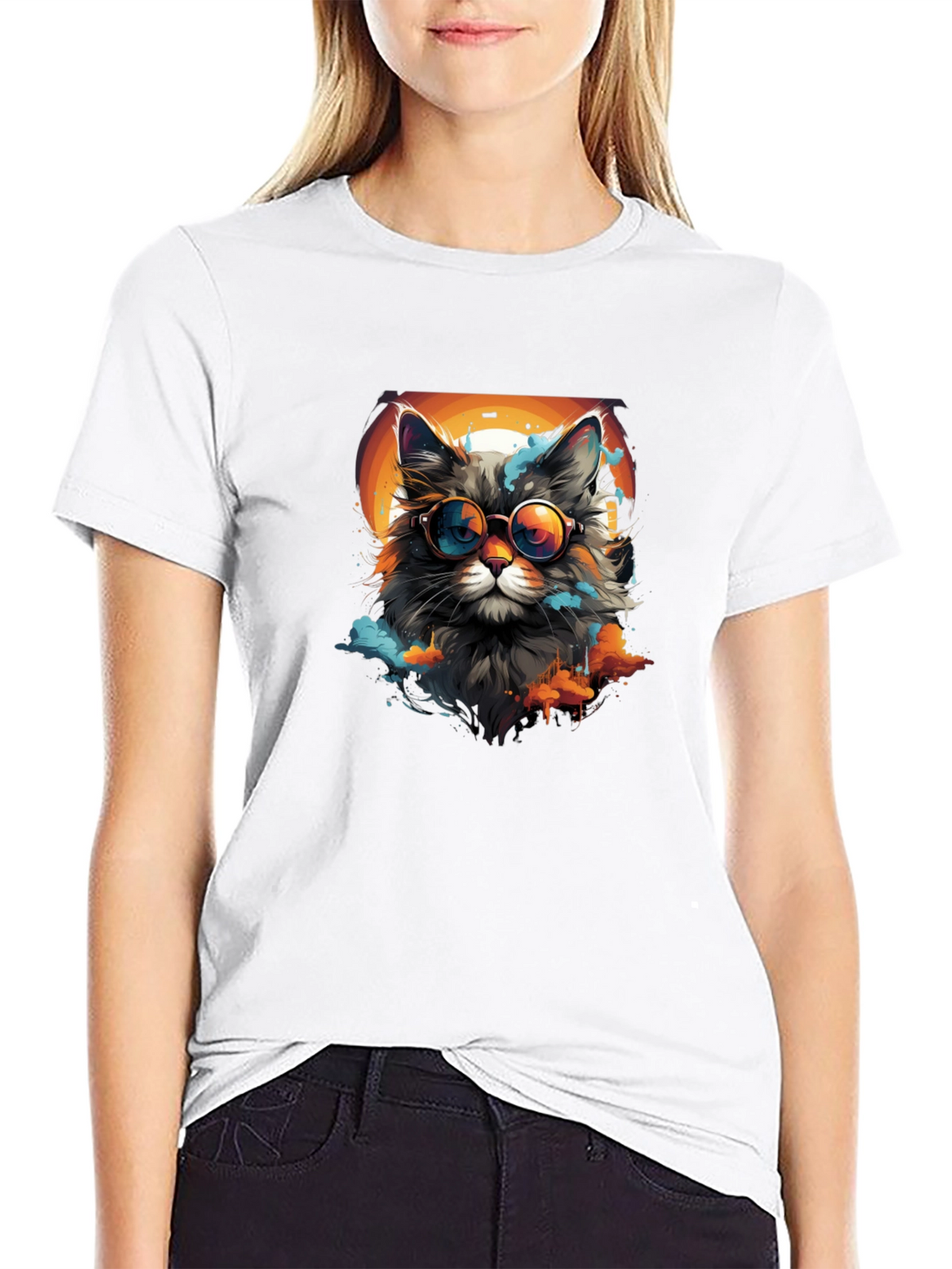 Cool Cat Graphic Tee