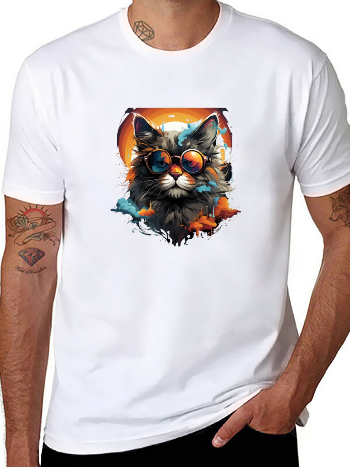 Cool Cat Graphic Tee
