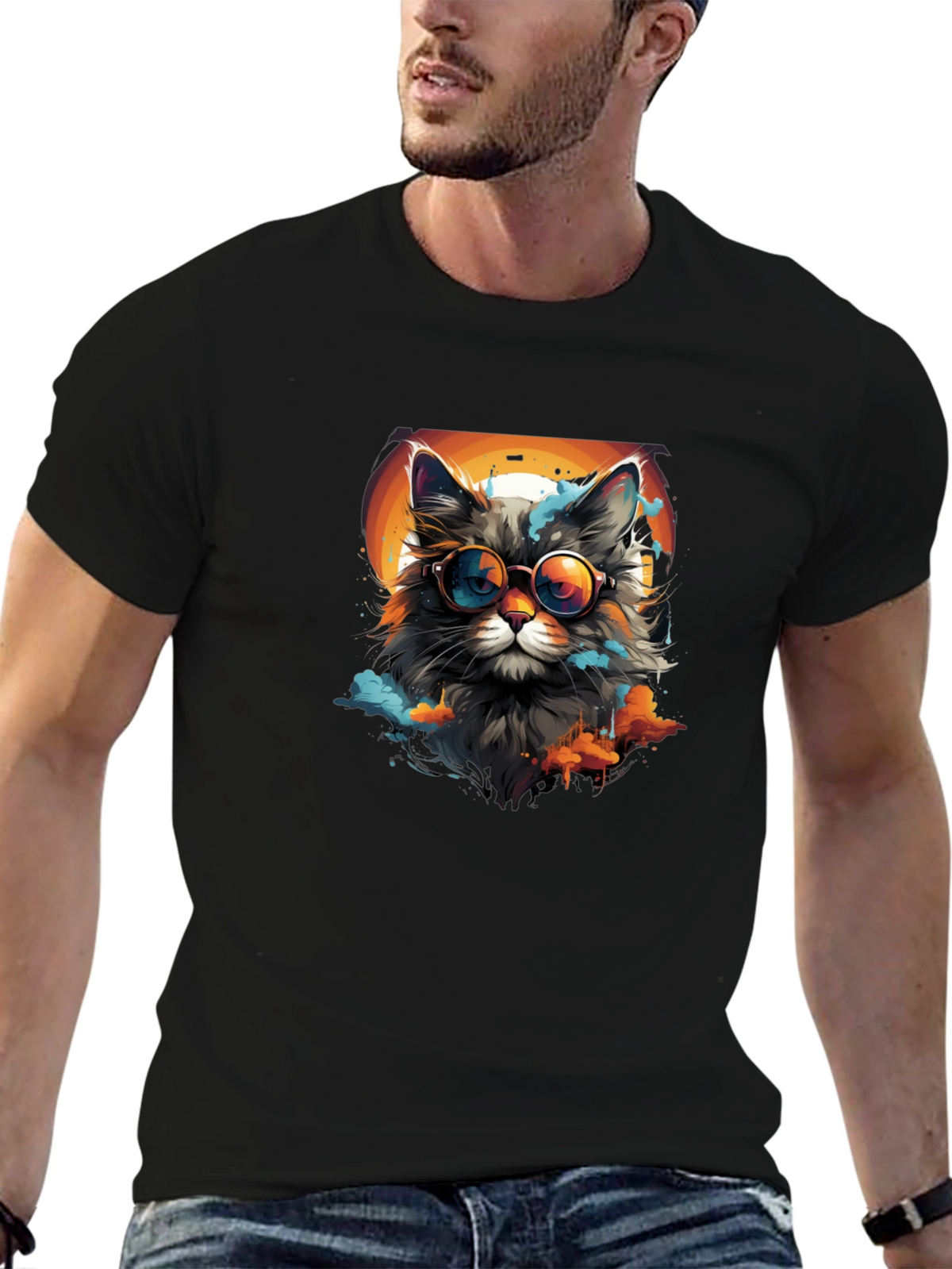 Cool Cat Graphic Tee