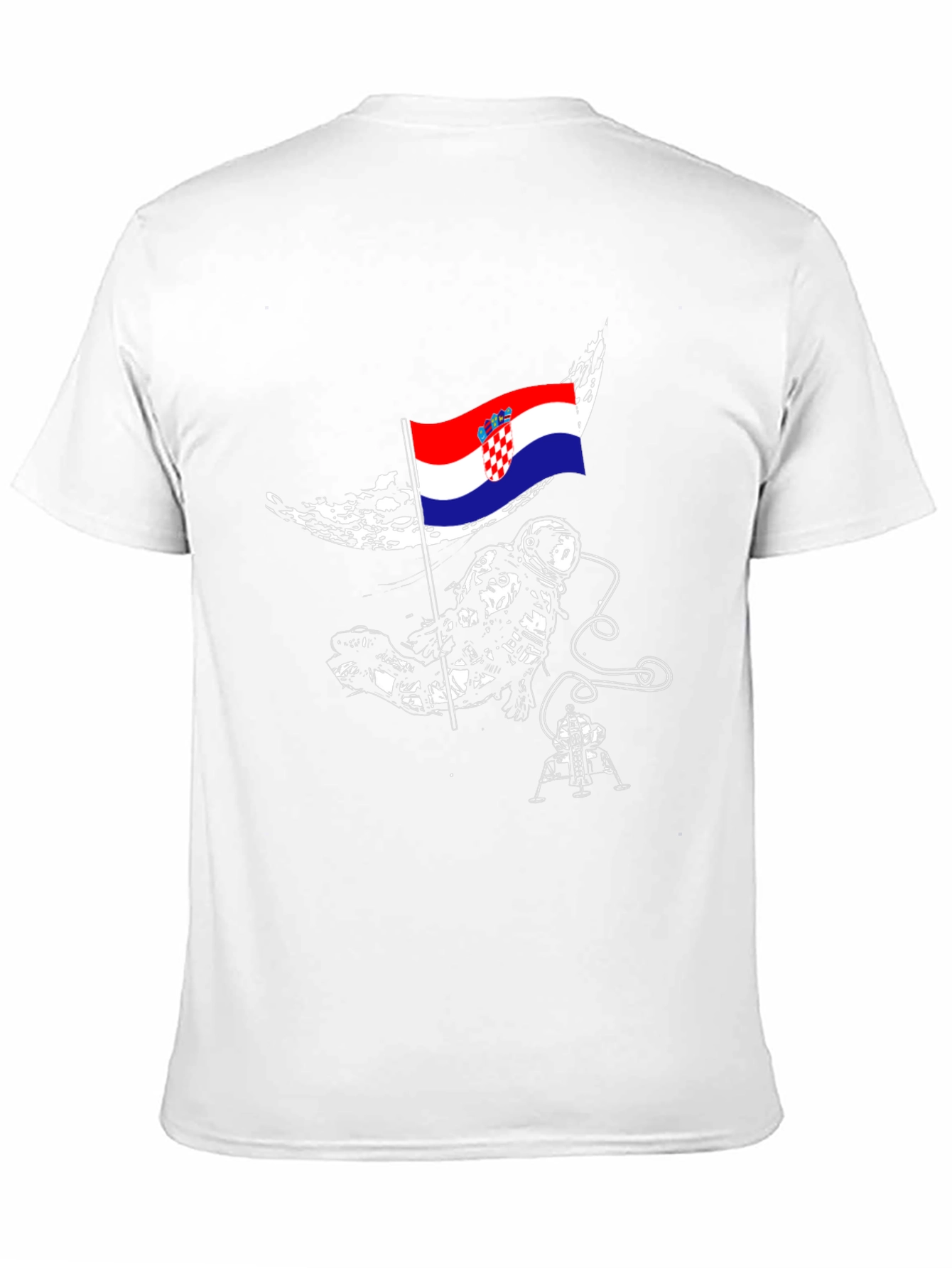 Croatian Astronaut T-Shirt - Space Flag Tee