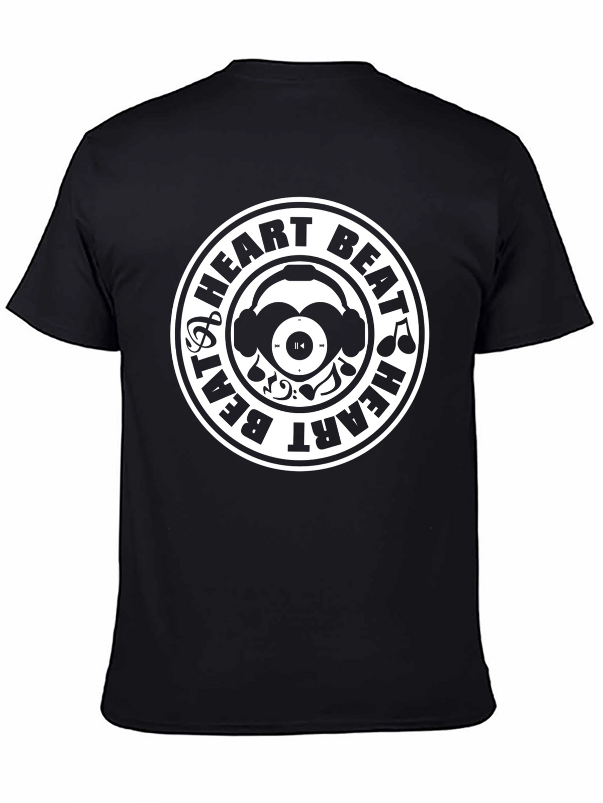 Heart Beat Music T-Shirt - Black