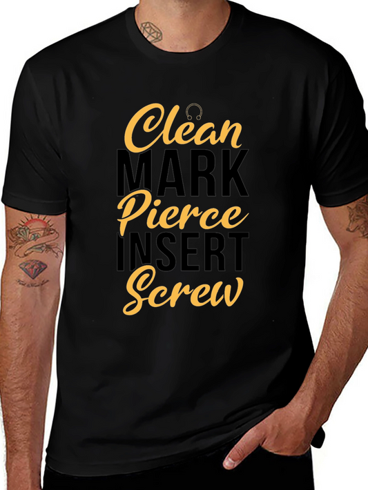 Clean Mark Pierce Insert Screw Graphic Tee