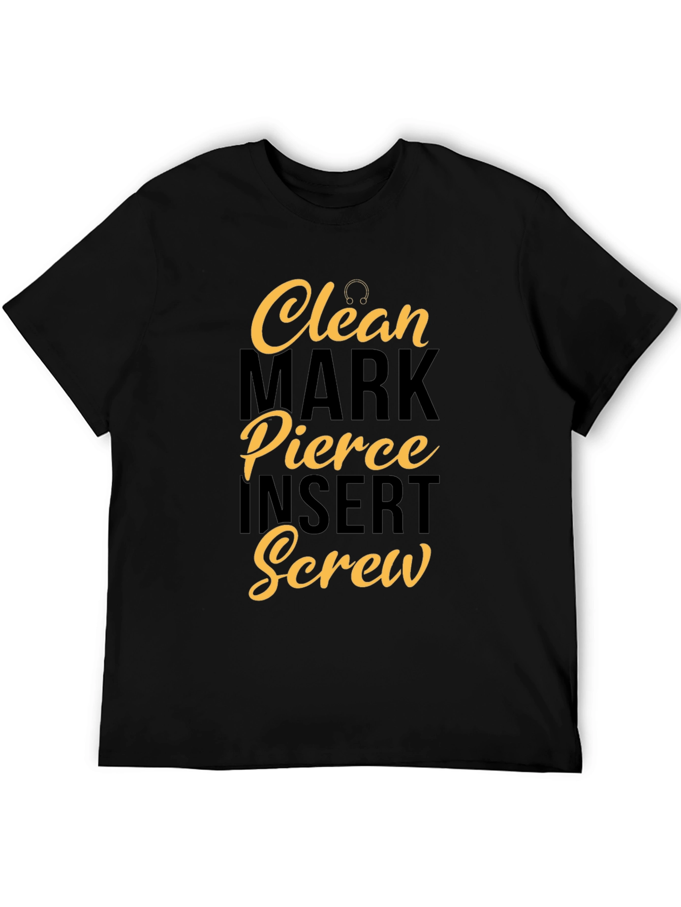 Clean Mark Pierce Insert Screw Graphic Tee