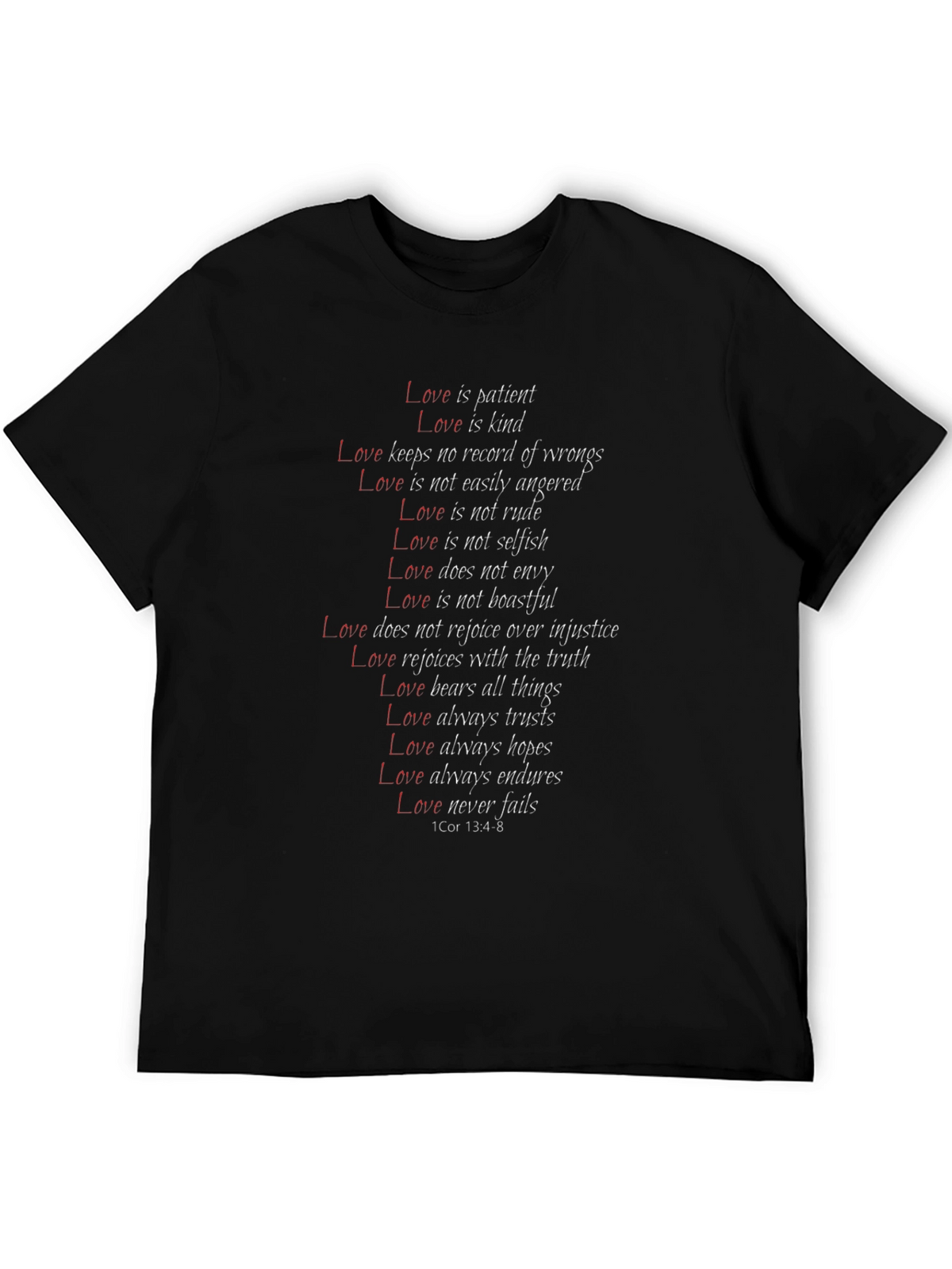 Love is Patient Graphic T-Shirt Christian Tee