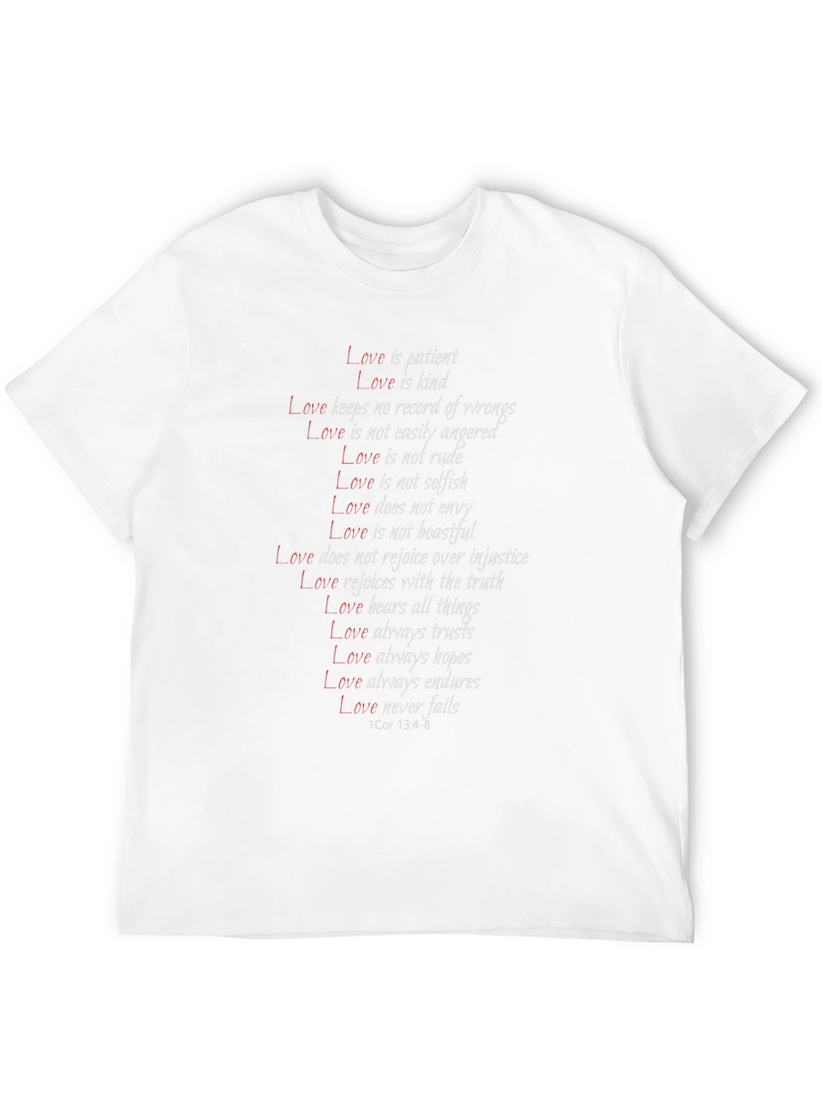 Love is Patient Graphic T-Shirt Christian Tee