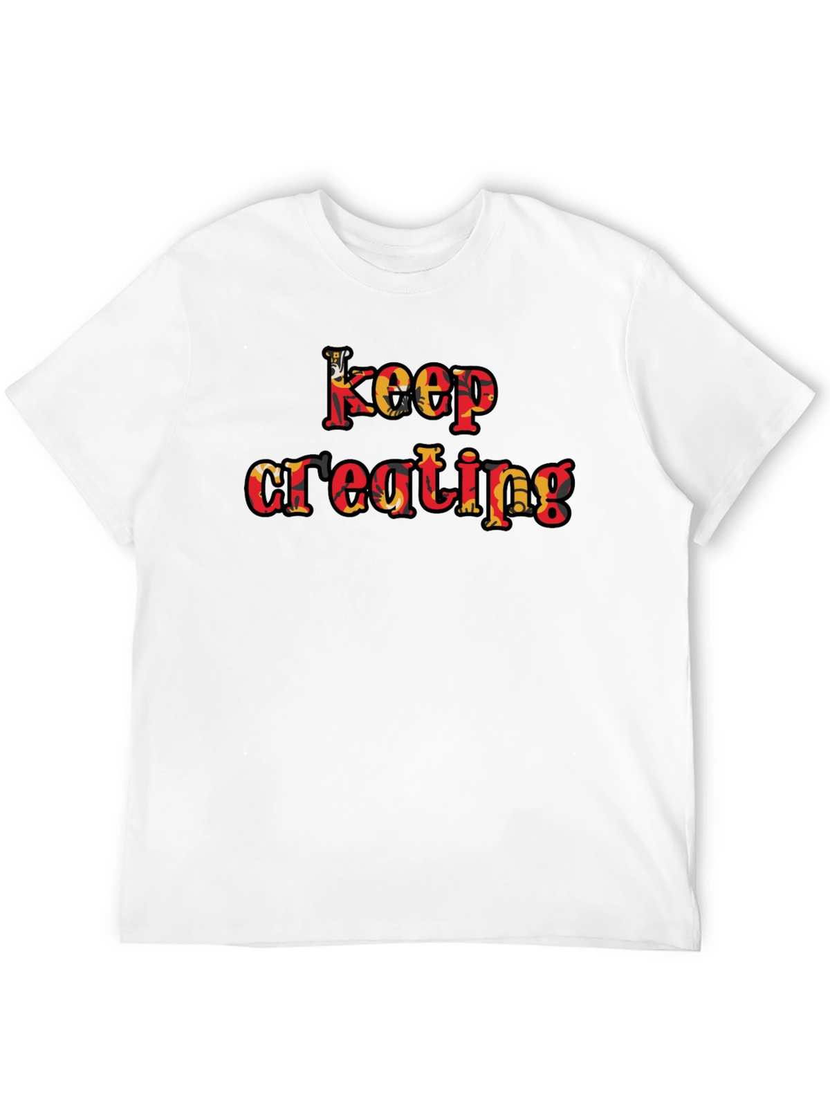 Keep Creating Graphic T-Shirt - Black