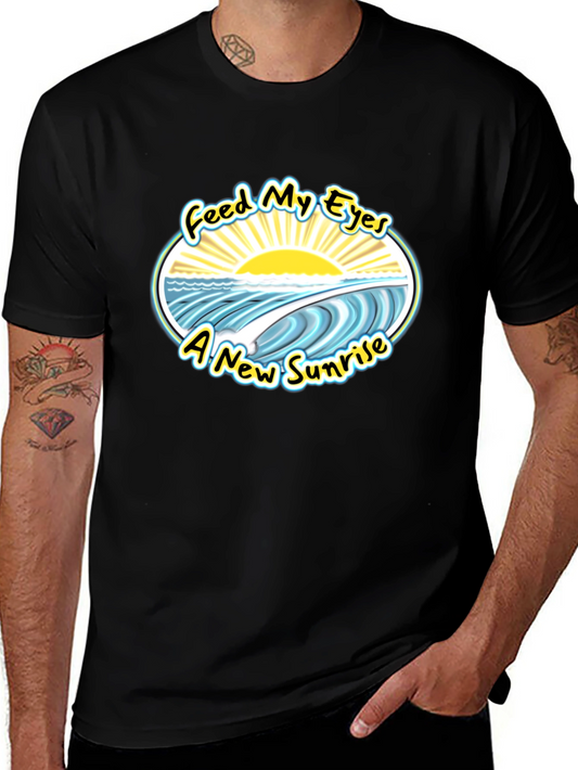 Feed My Eyes New Sunrise Graphic Tee - Black