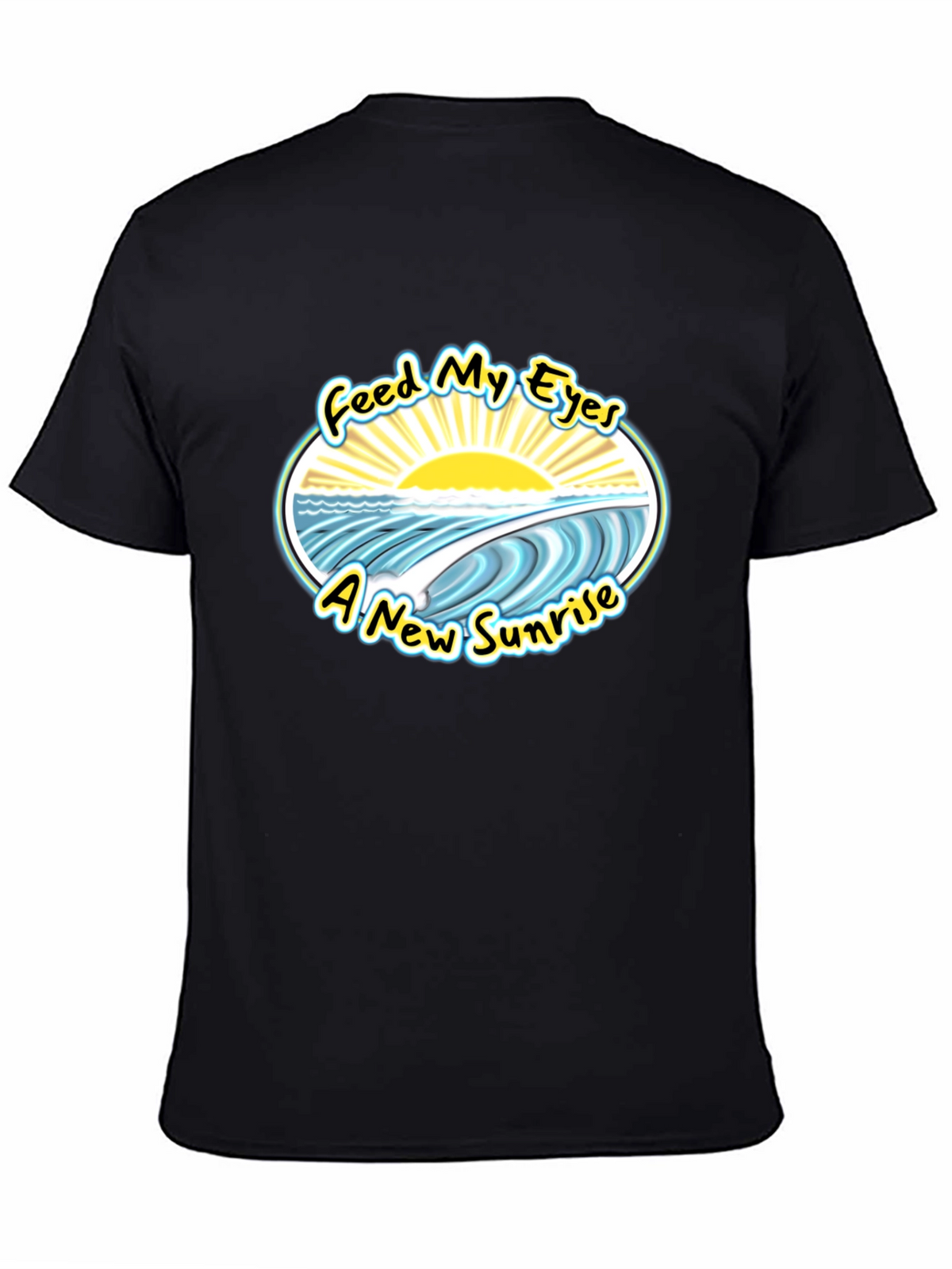 Feed My Eyes New Sunrise Graphic Tee - Black