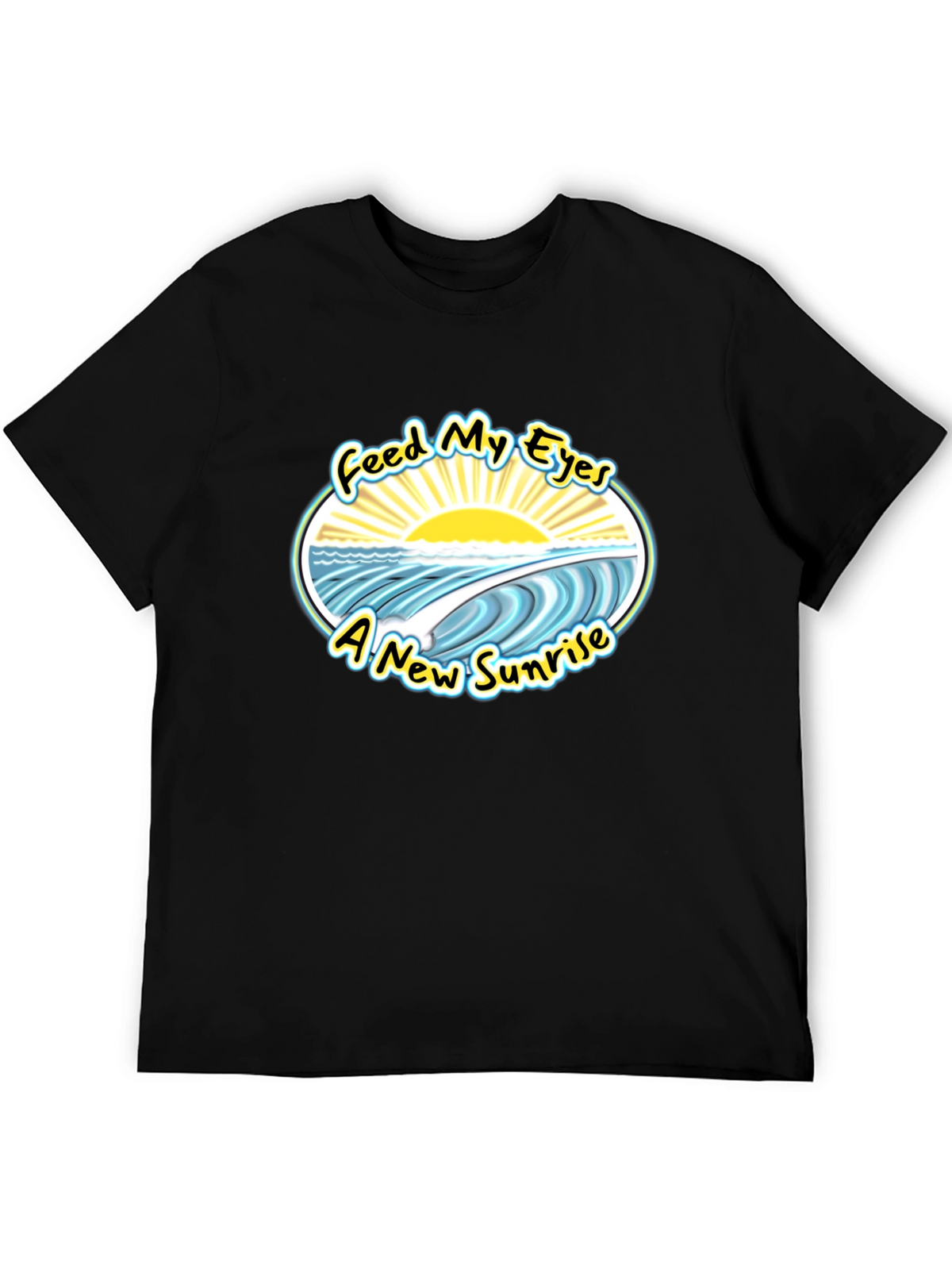 Feed My Eyes New Sunrise Graphic Tee - Black
