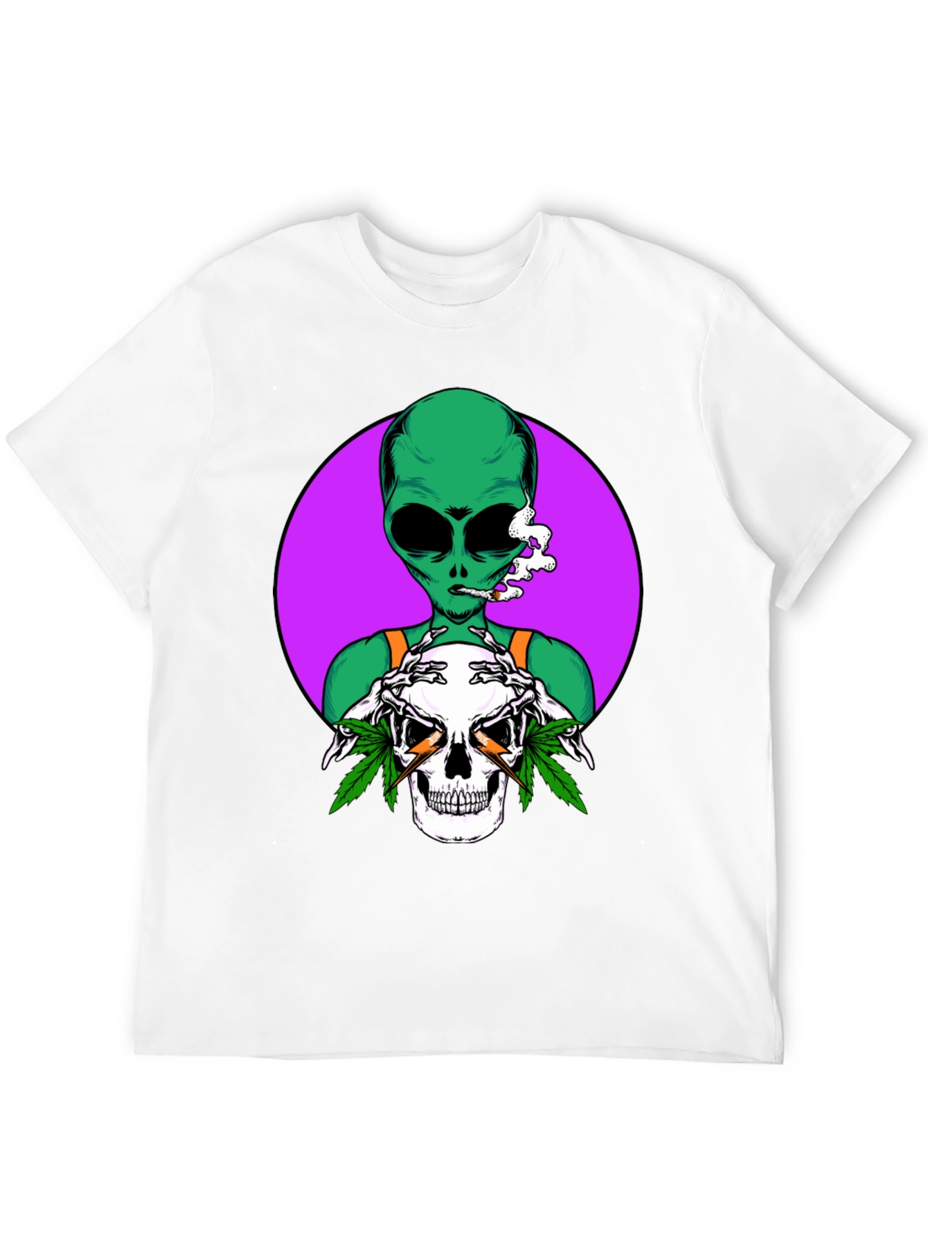Alien Skull Graphic T-Shirt