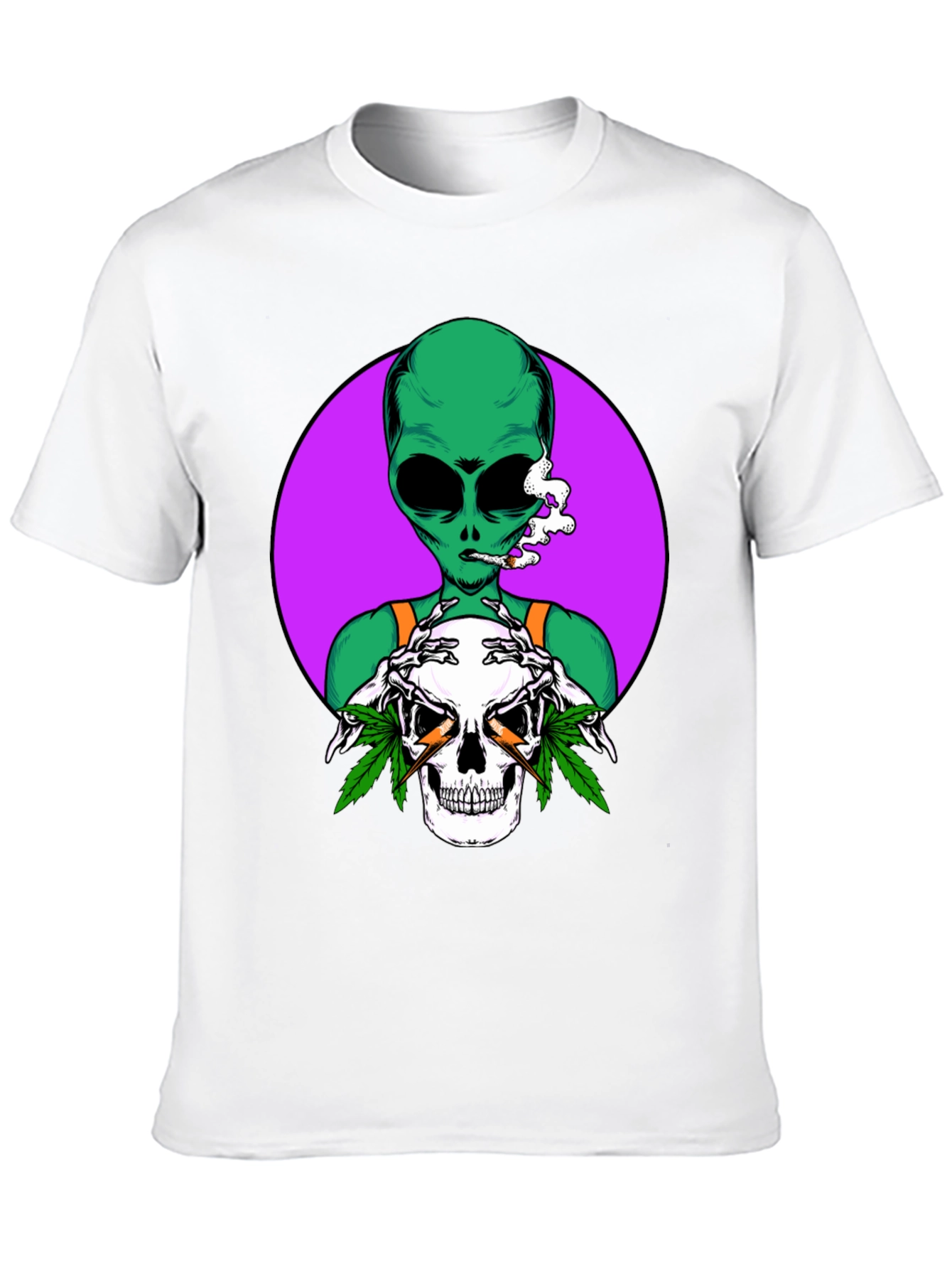 Alien Skull Graphic T-Shirt