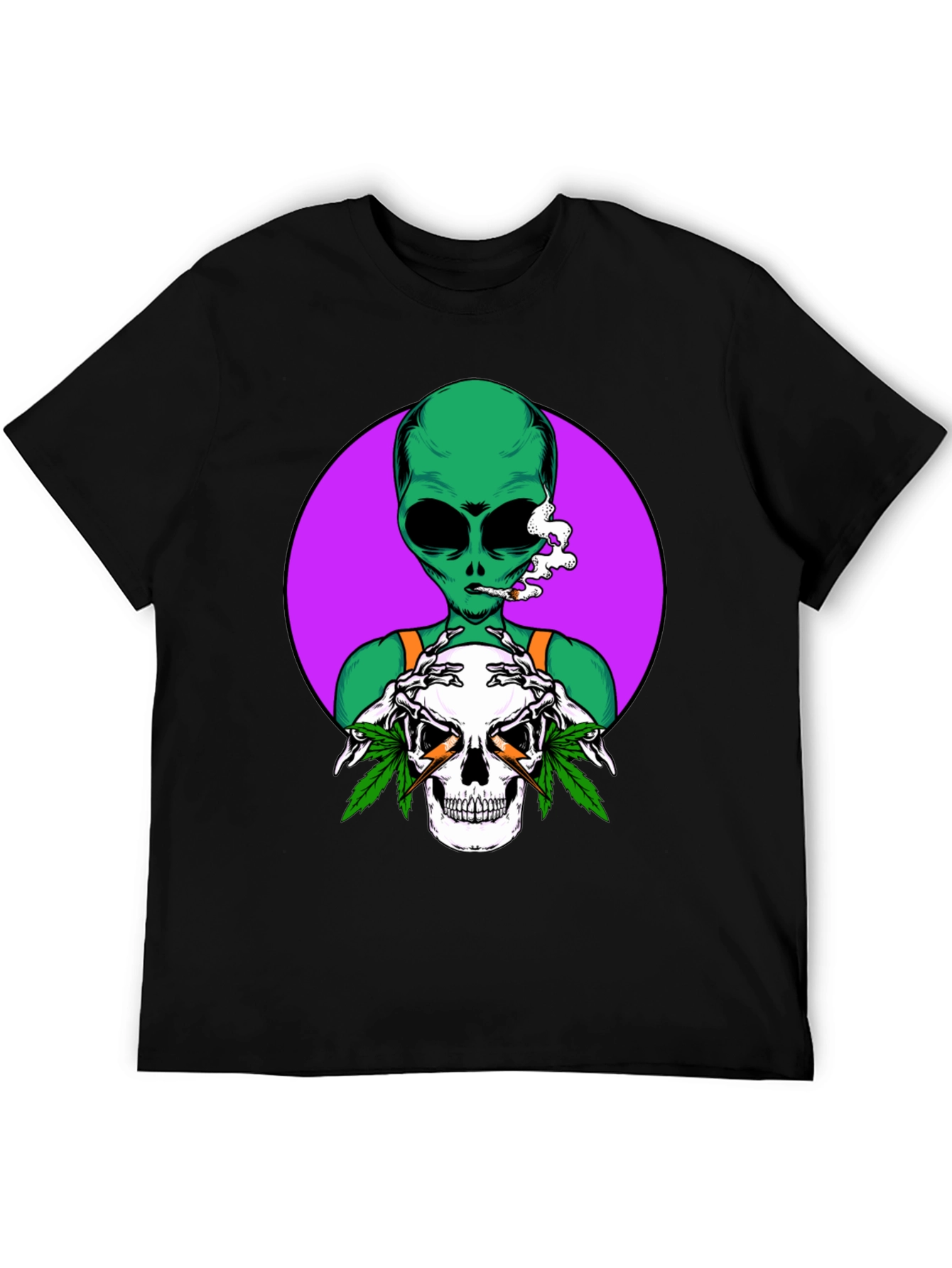 Alien Skull Graphic T-Shirt