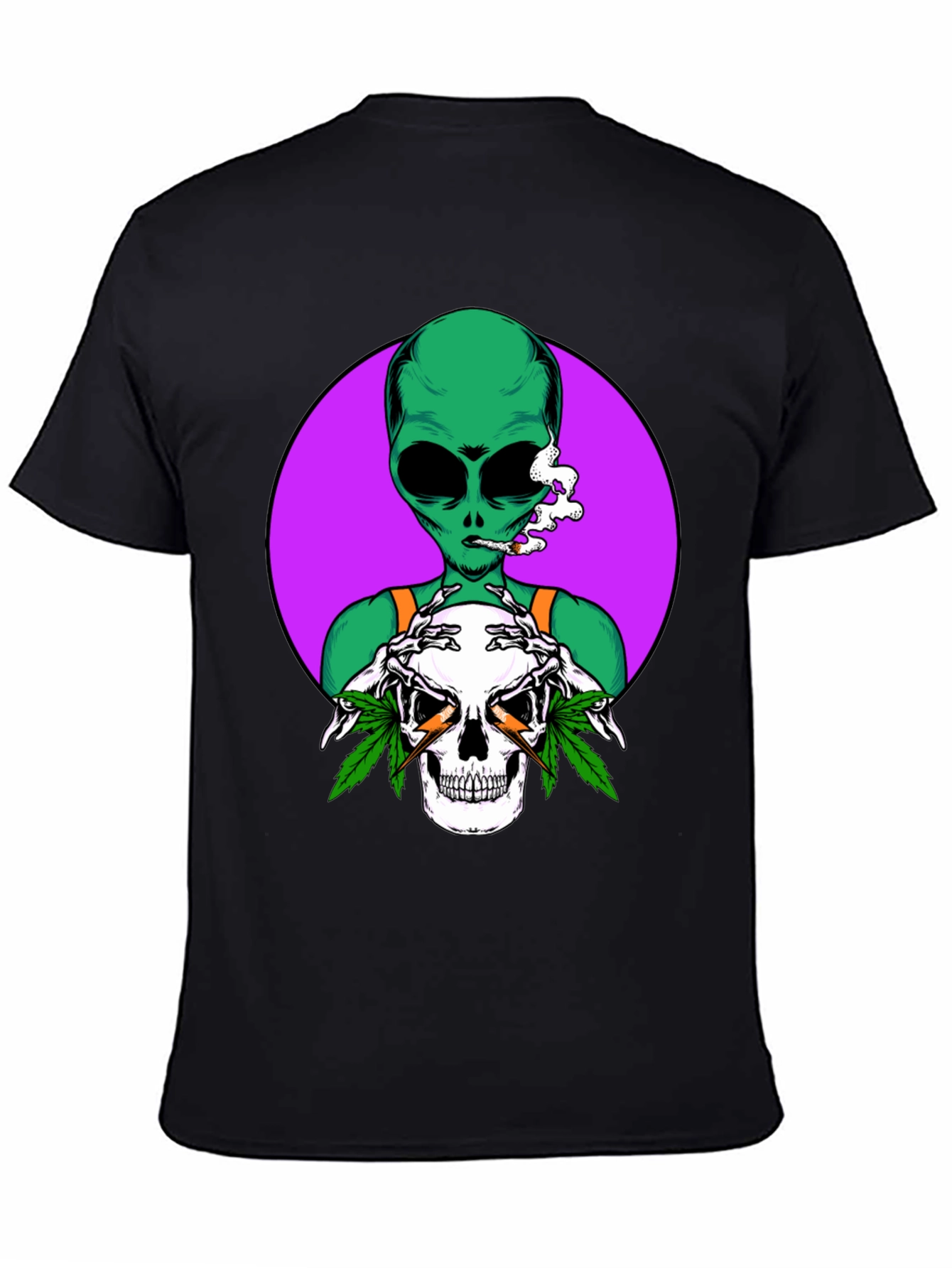 Alien Skull Graphic T-Shirt