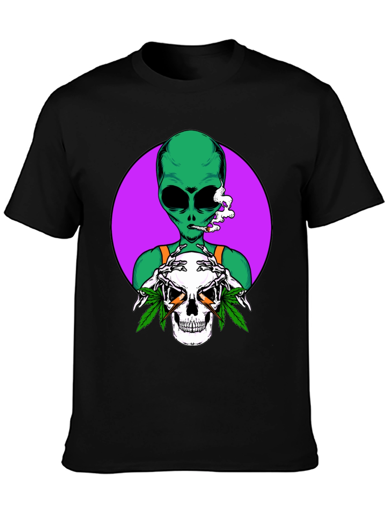Alien Skull Graphic T-Shirt