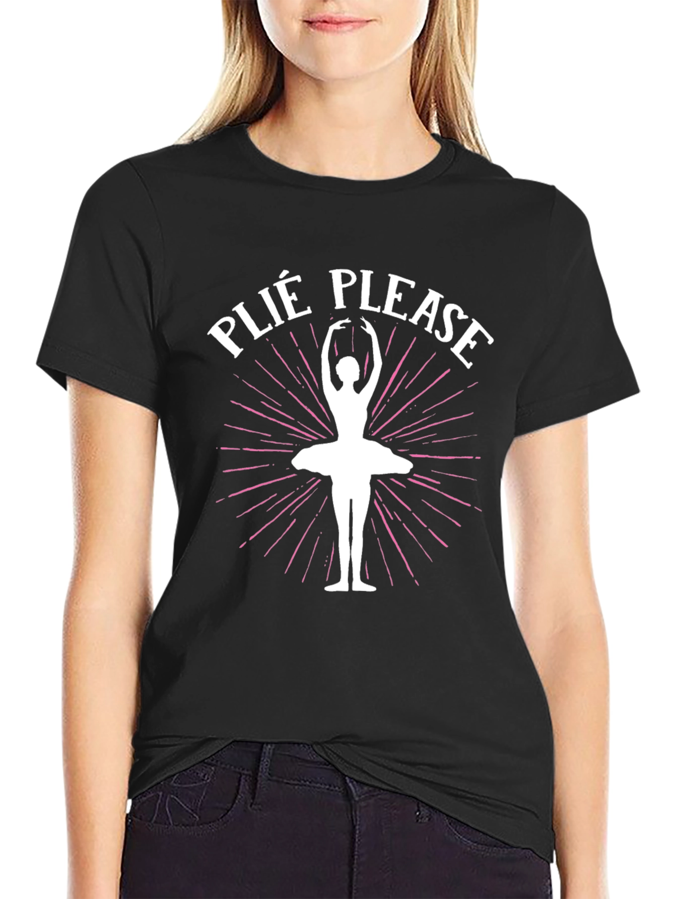 Plie Please Ballet T-Shirt - Dance Lover Tee