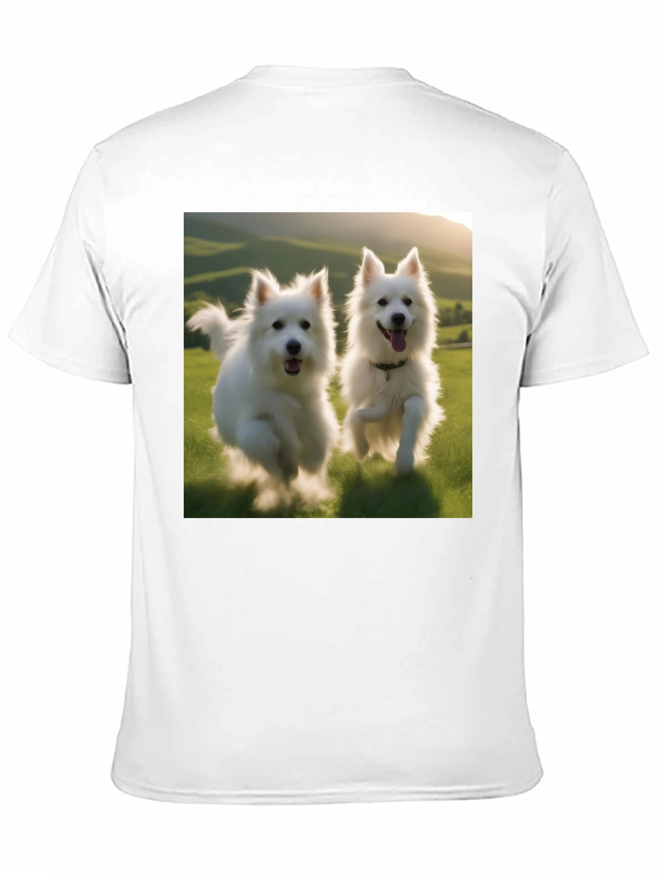Playful Pups Graphic Tee - Black Cotton Blend