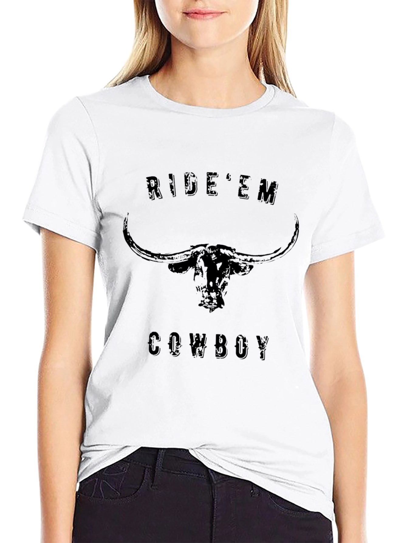 Rideem Cowboy Graphic T-Shirt - Classic Western Style