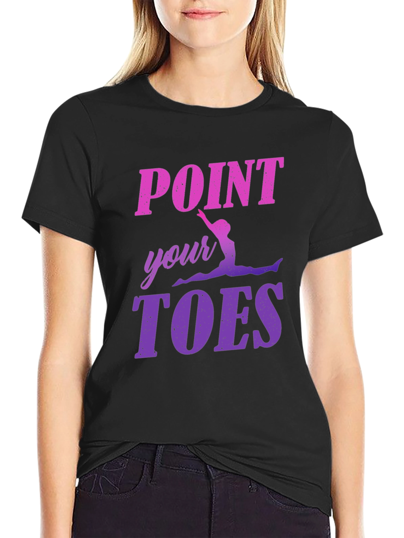 Point Your Toes Gymnastics Graphic Tee