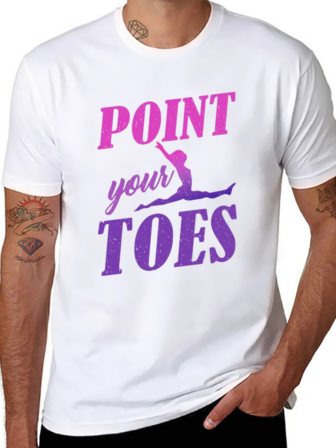 Point Your Toes Gymnastics Graphic Tee