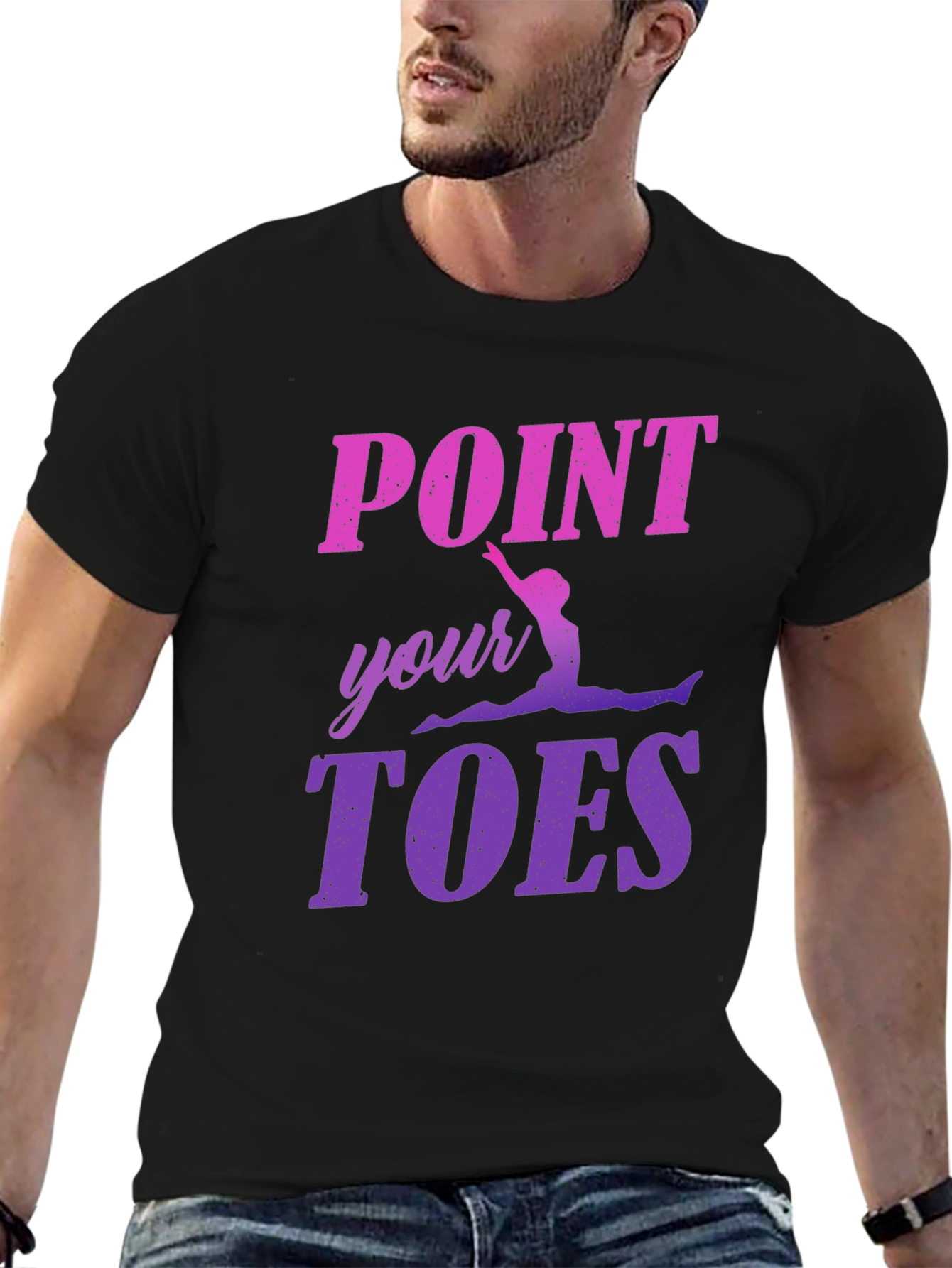 Point Your Toes Gymnastics Graphic Tee