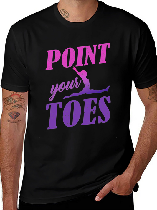 Point Your Toes Gymnastics Graphic Tee