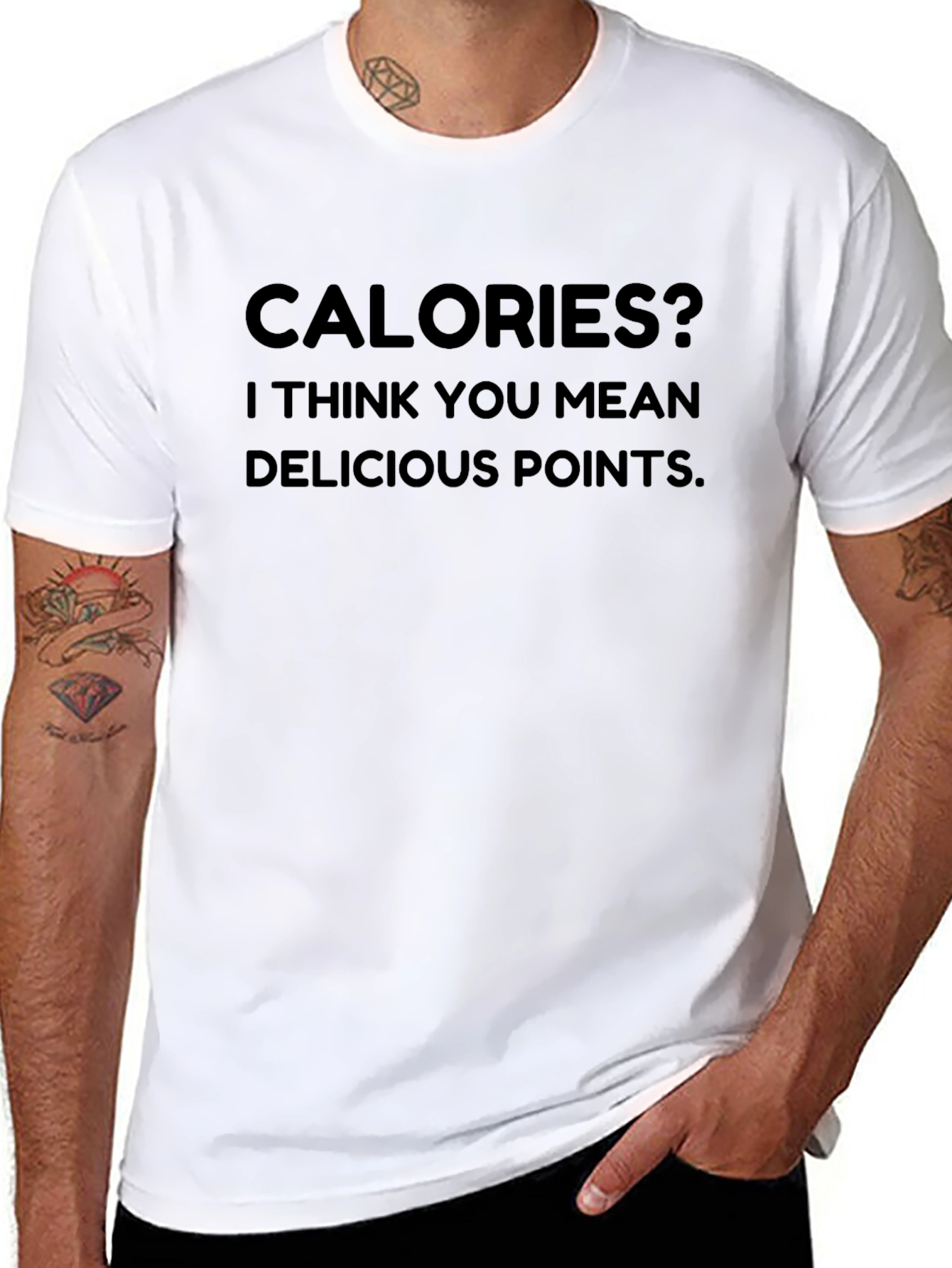 Calories Delicious Points Graphic Tee