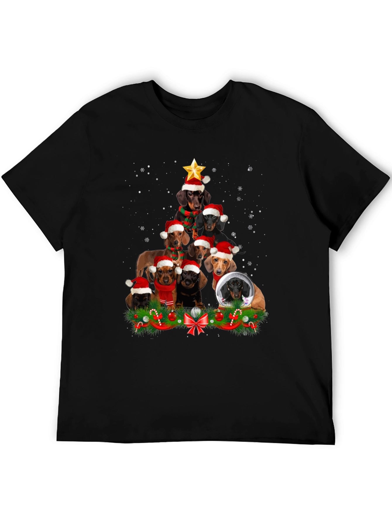 Dachshund Christmas Tree T-Shirt