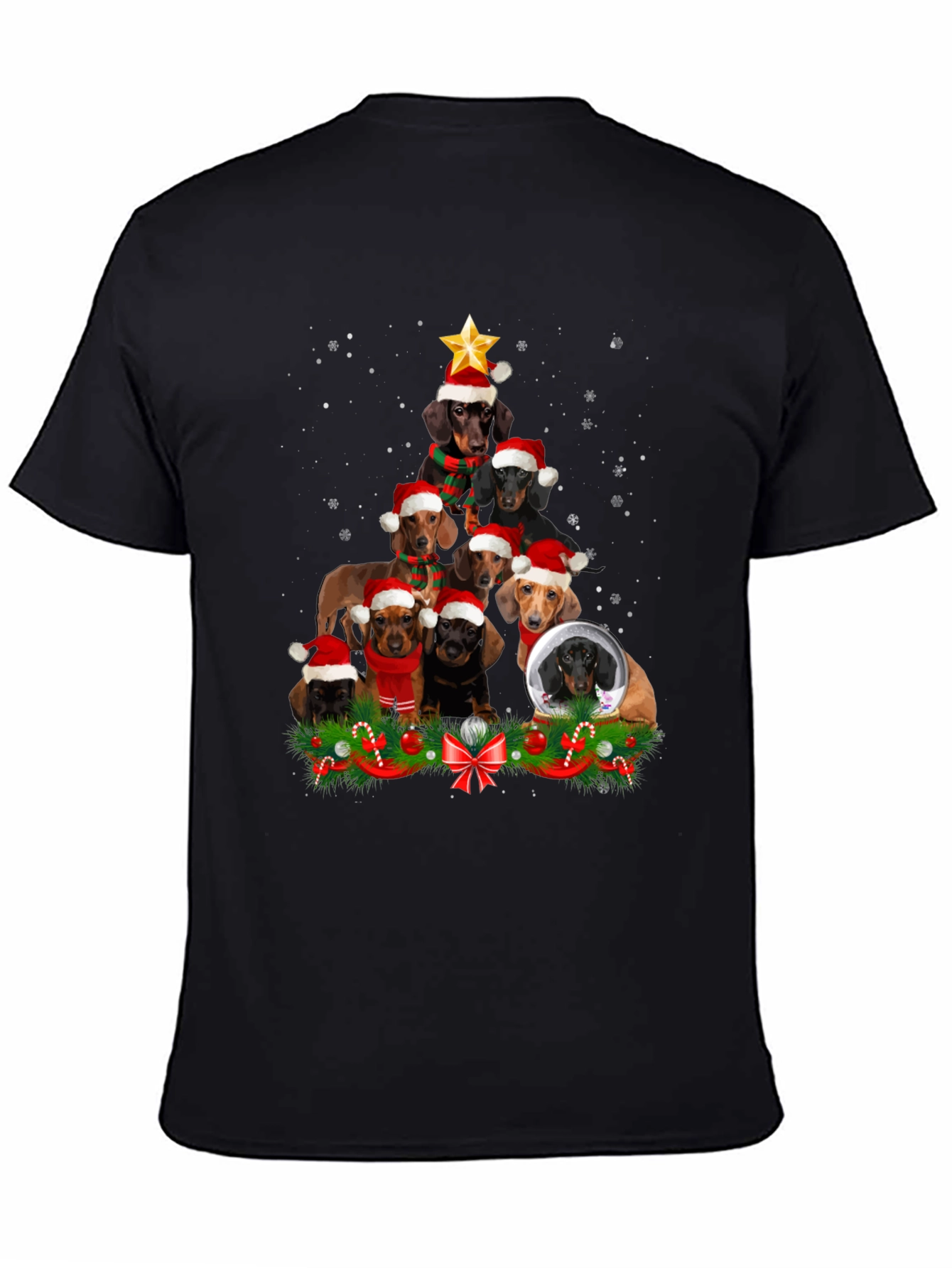 Dachshund Christmas Tree T-Shirt
