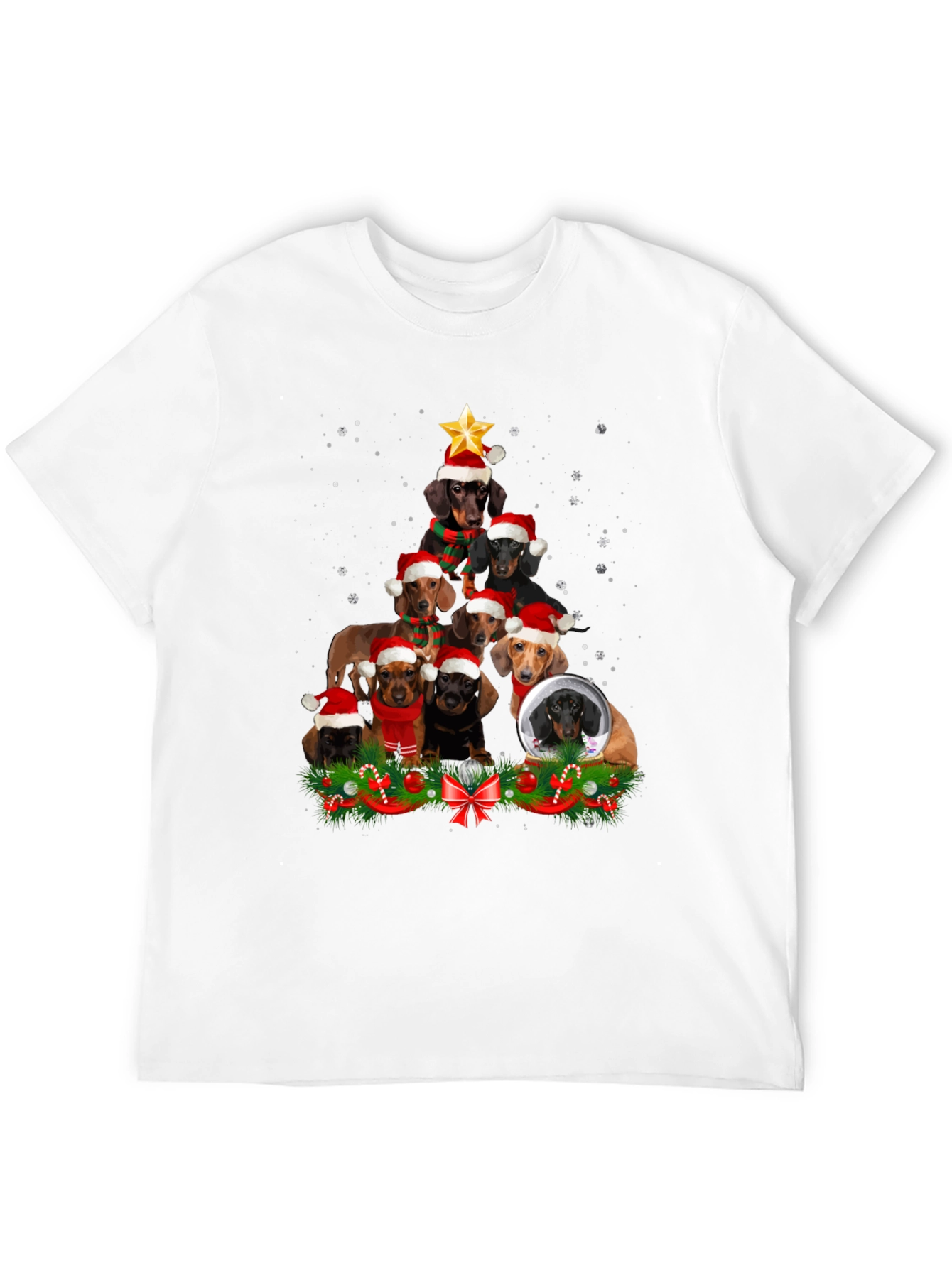 Dachshund Christmas Tree T-Shirt