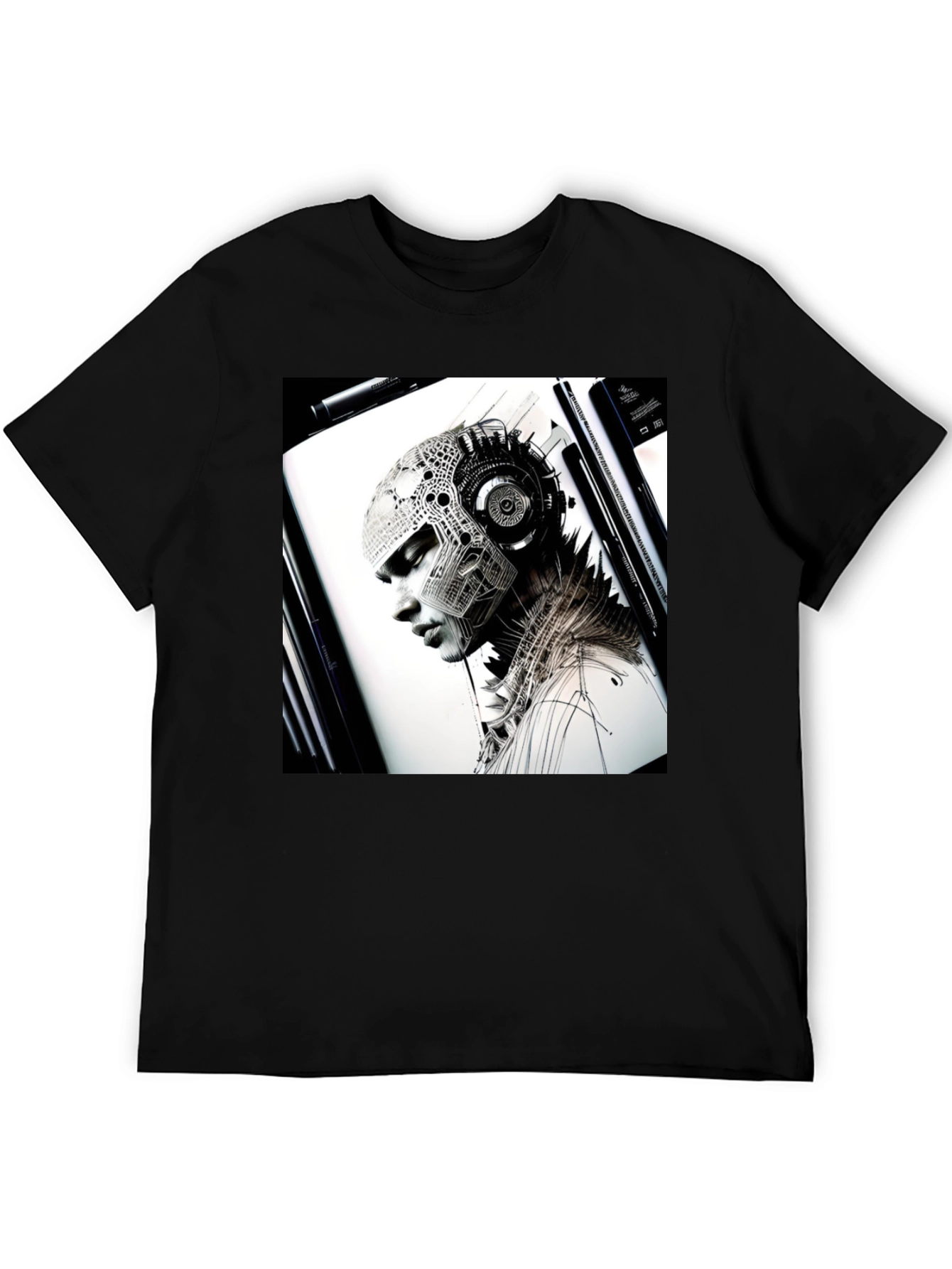 Cyberpunk Portrait Graphic Tee