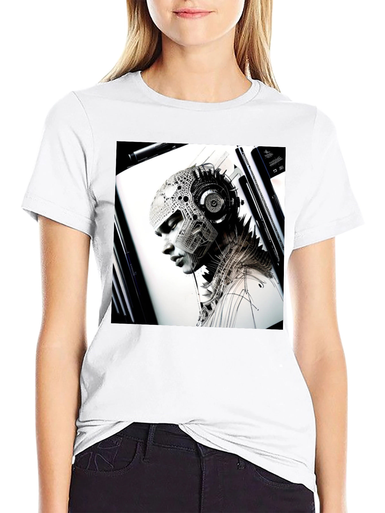 Cyberpunk Portrait Graphic Tee
