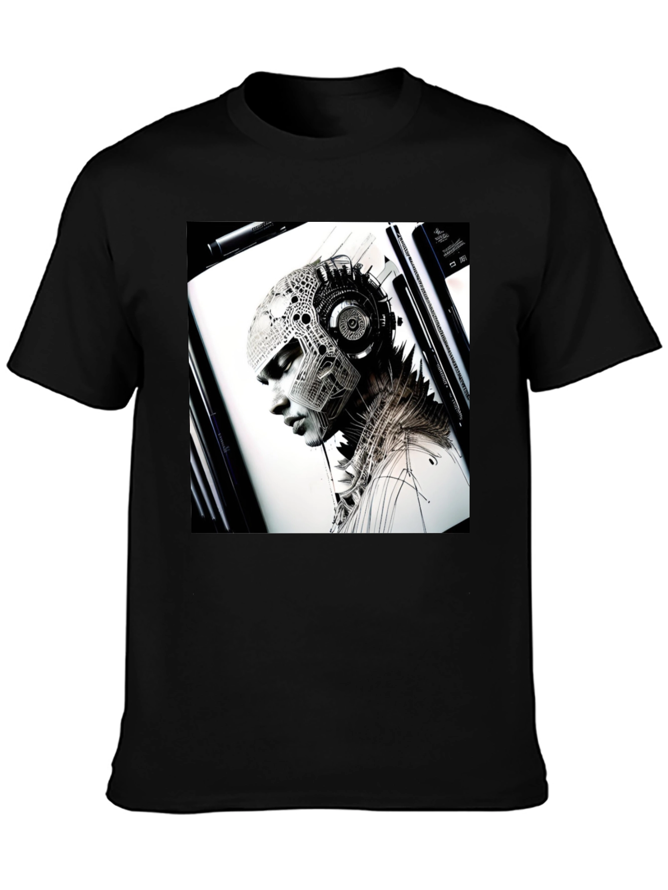Cyberpunk Portrait Graphic Tee