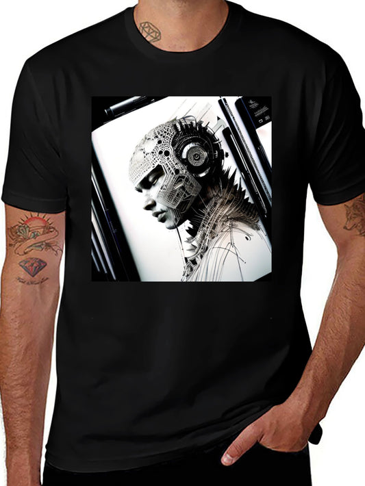 Cyberpunk Portrait Graphic Tee