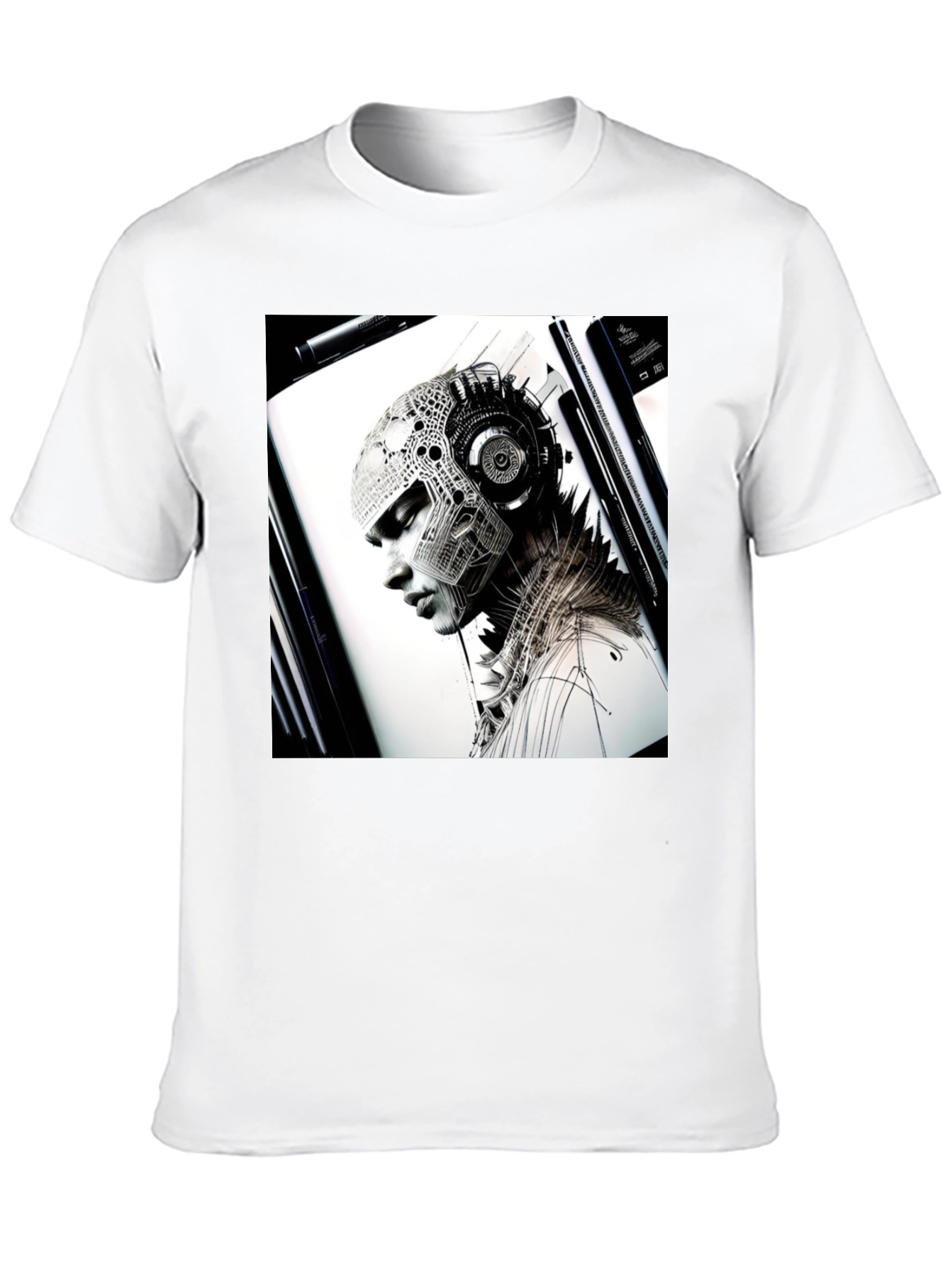 Cyberpunk Portrait Graphic Tee