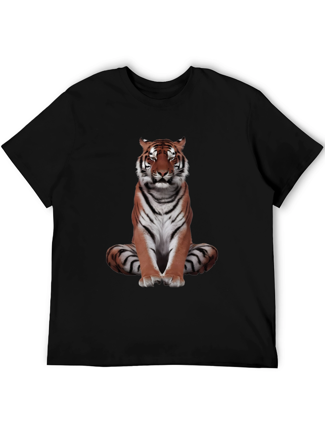 Cool Tiger Graphic Tee - Black Casual Shirt