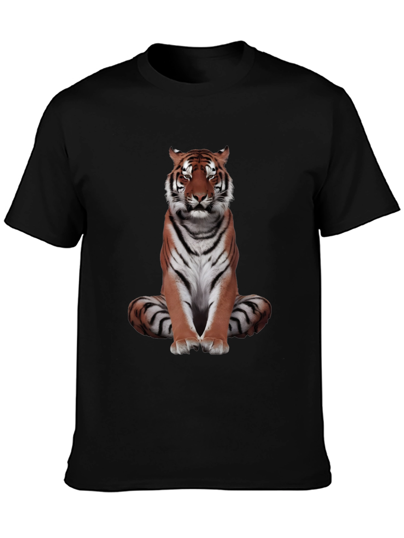 Cool Tiger Graphic Tee - Black Casual Shirt