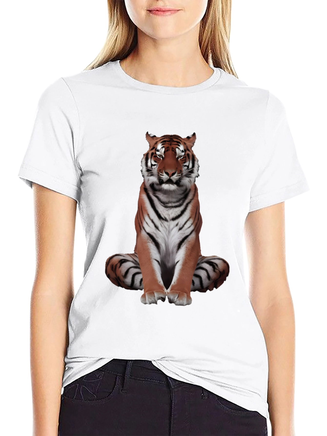 Cool Tiger Graphic Tee - Black Casual Shirt