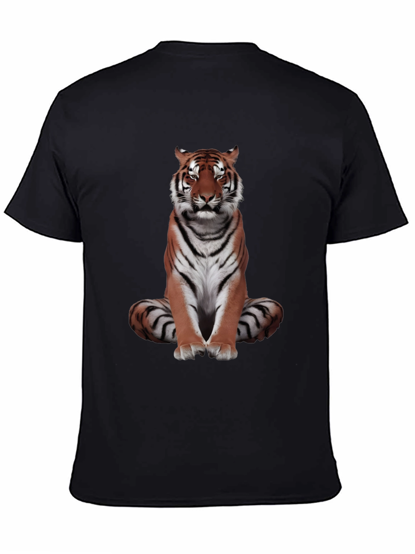 Cool Tiger Graphic Tee - Black Casual Shirt