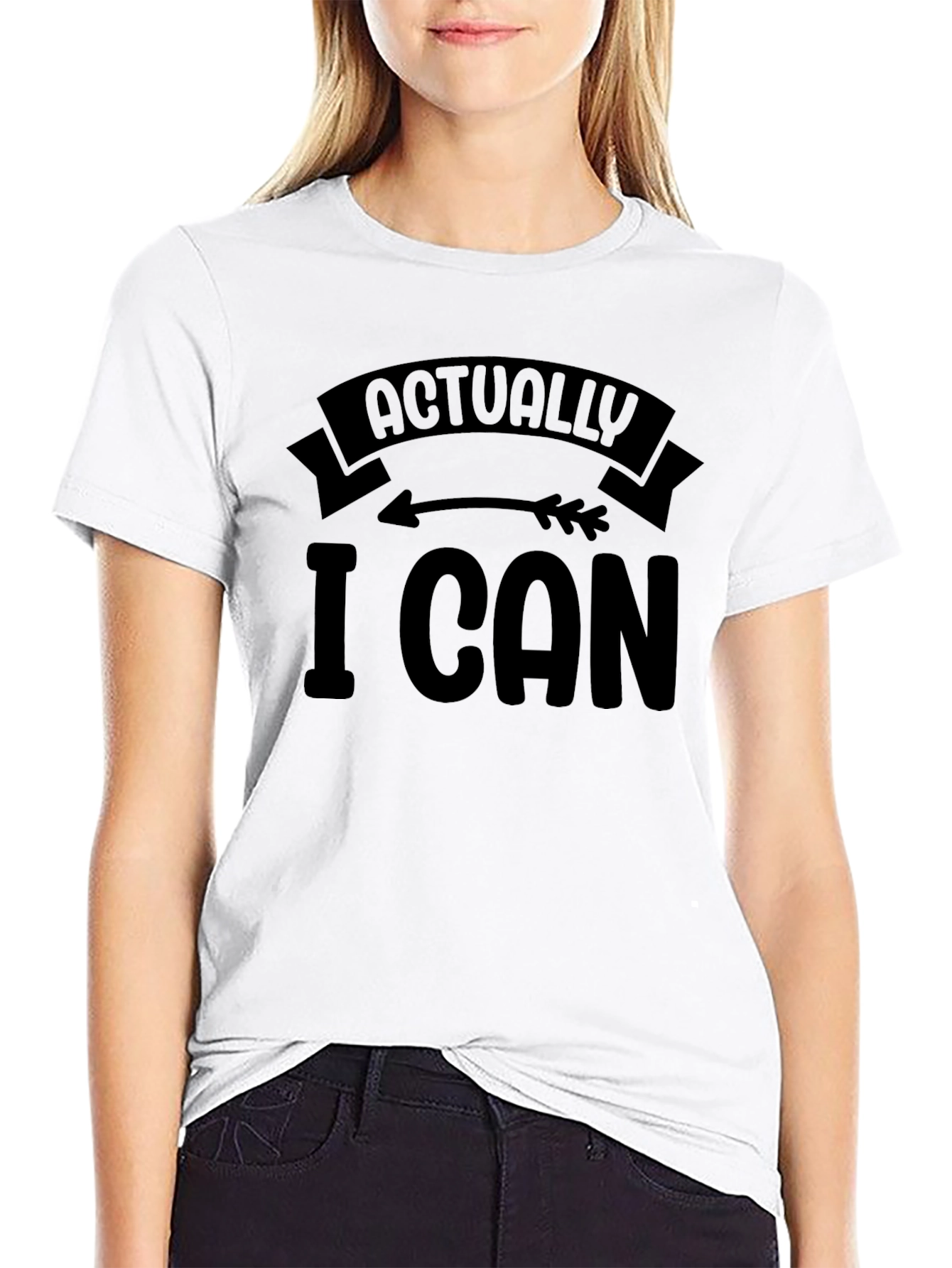Actually I Can Graphic Tee - Motivational Mens T-Shirt