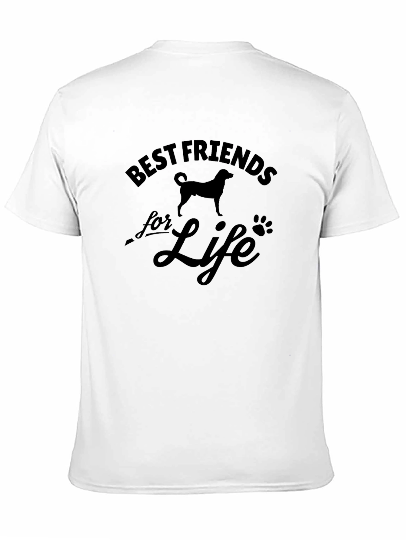 Best Friends for Life Dog Graphic T-Shirt