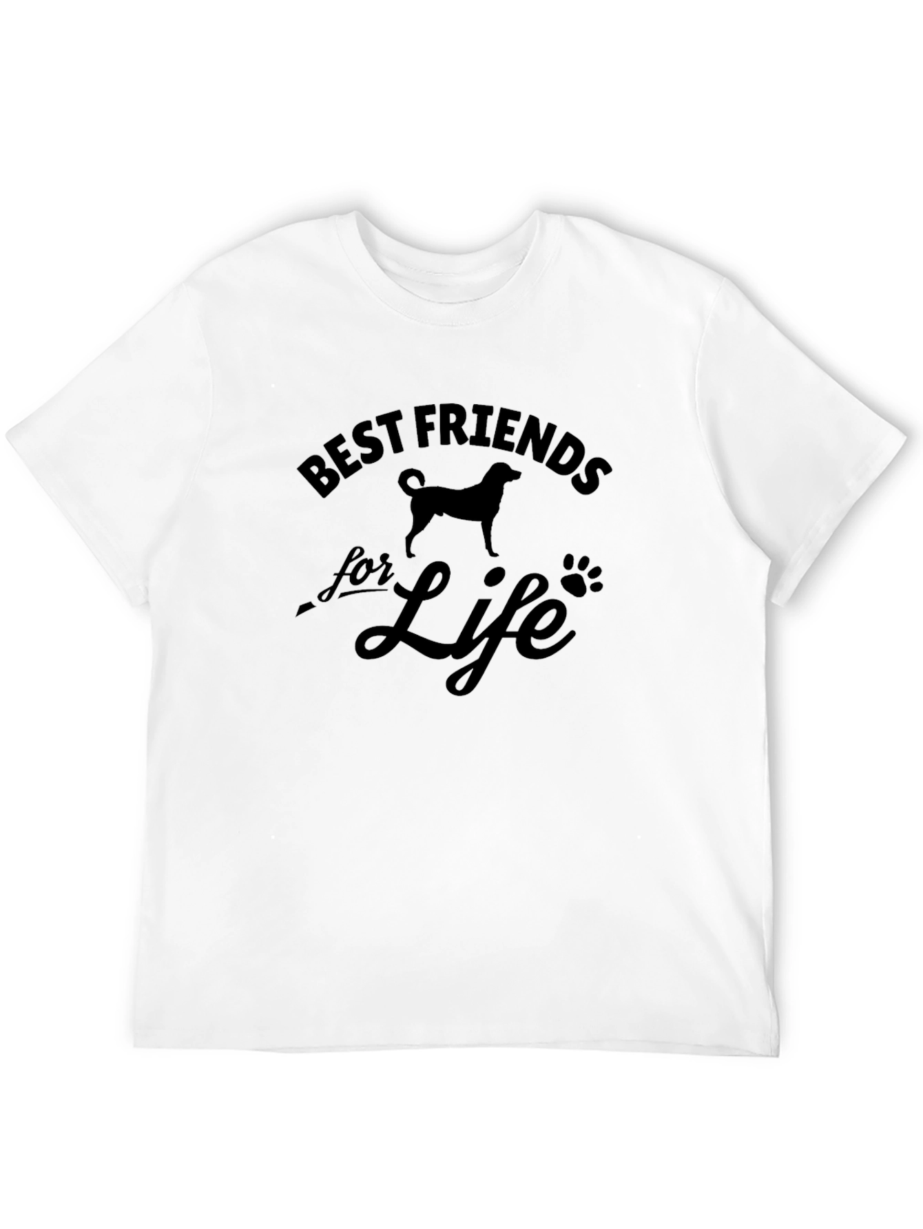 Best Friends for Life Dog Graphic T-Shirt