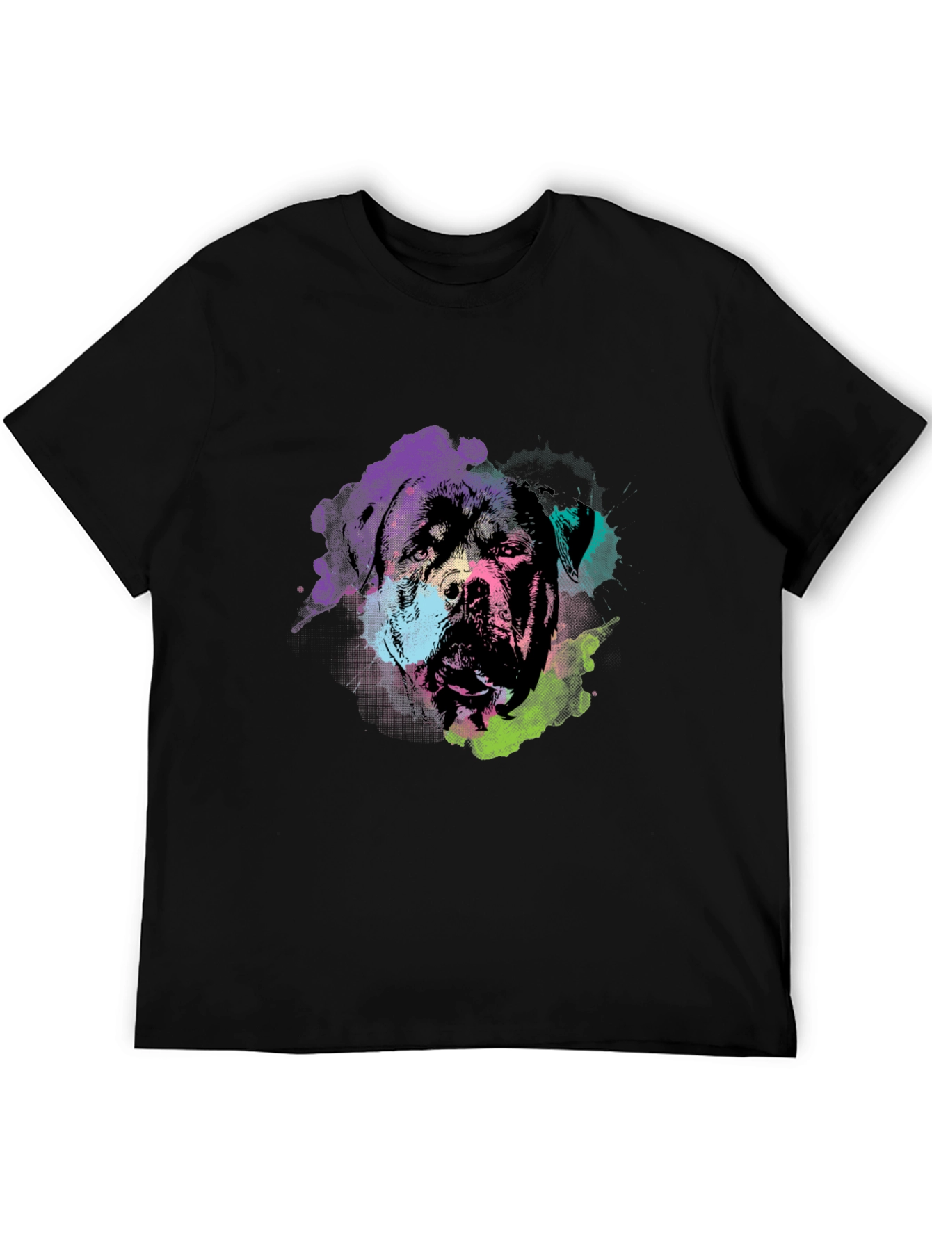 Rottweiler Dog Graphic T-Shirt - Black