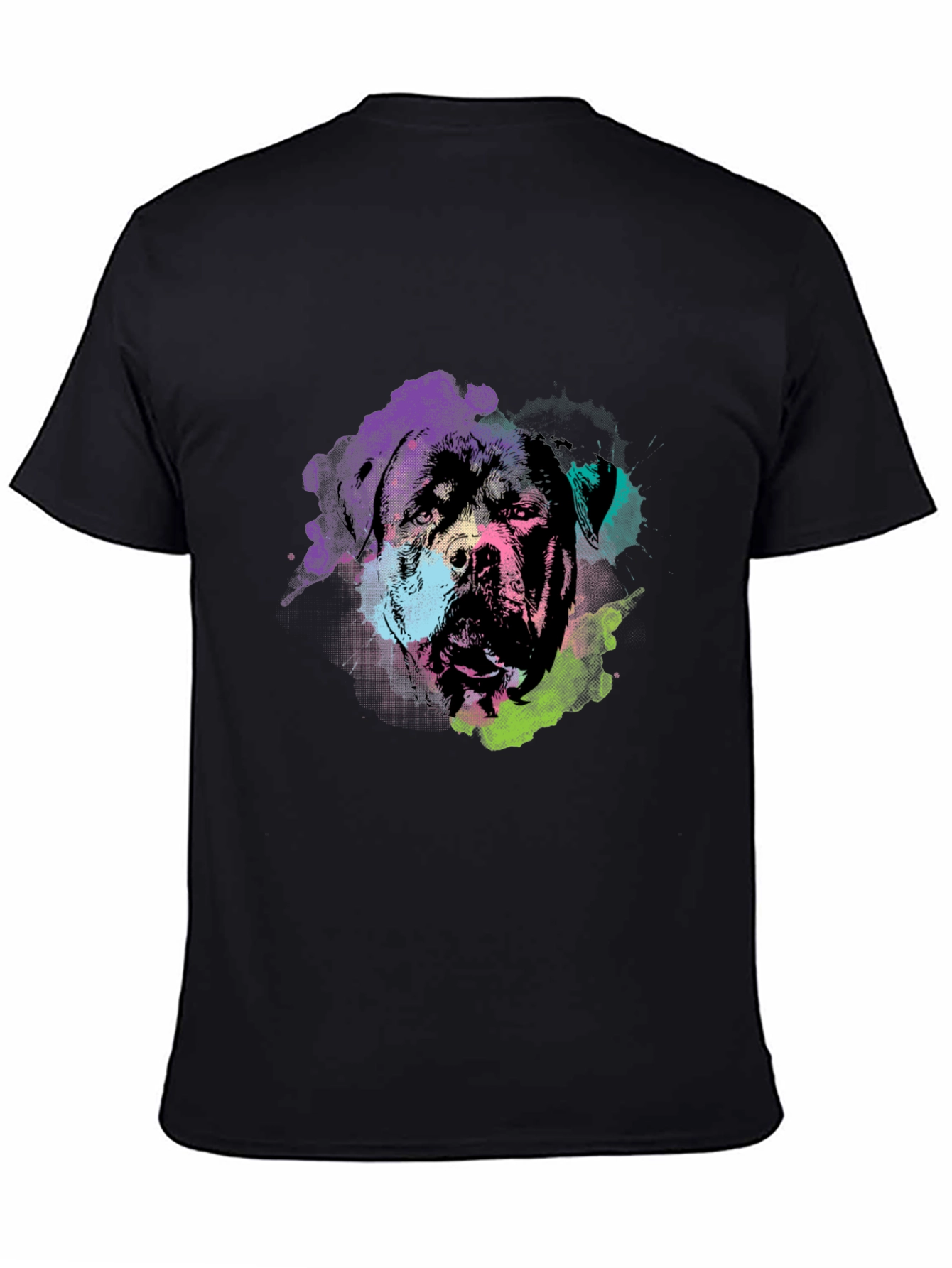 Rottweiler Dog Graphic T-Shirt - Black