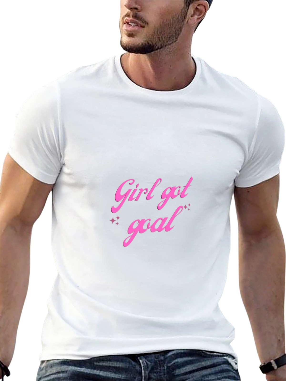 Girl Got Goal Black Graphic Tee
