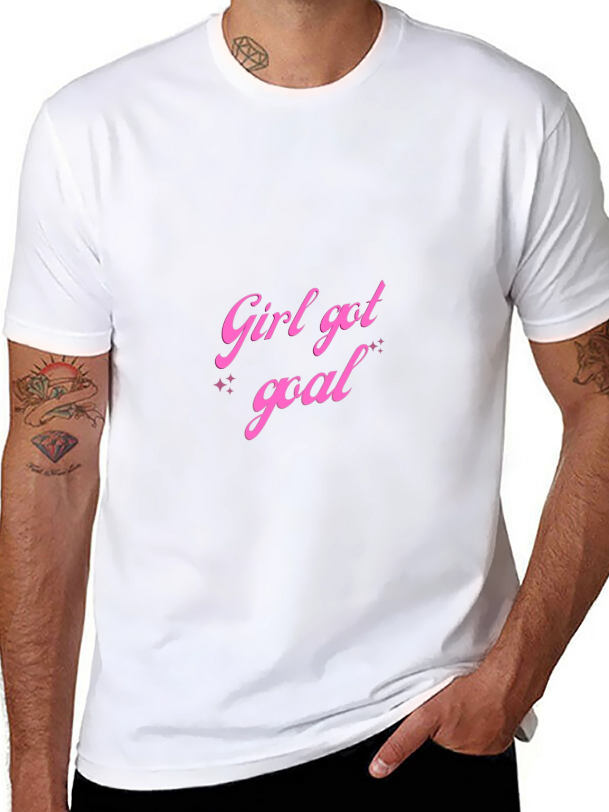 Girl Got Goal Black Graphic Tee