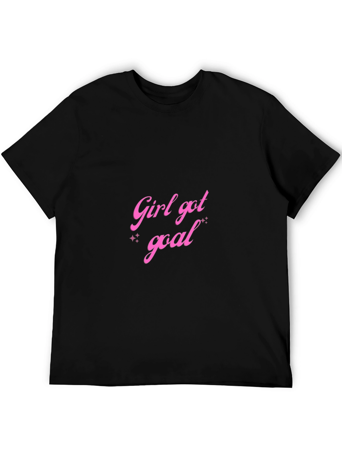 Girl Got Goal Black Graphic Tee