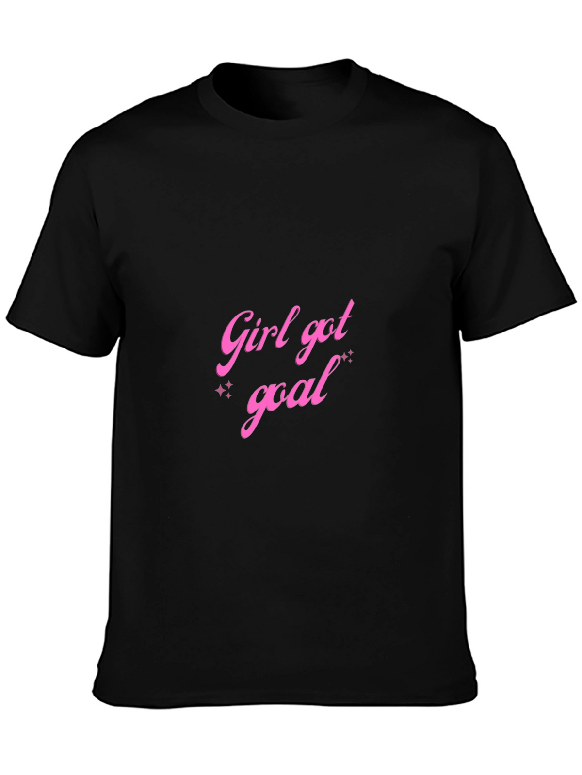 Girl Got Goal Black Graphic Tee
