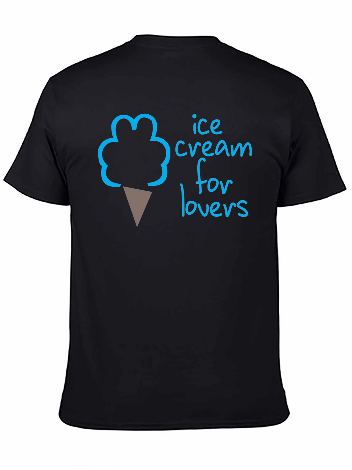 Ice Cream for Lovers T-Shirt - Black