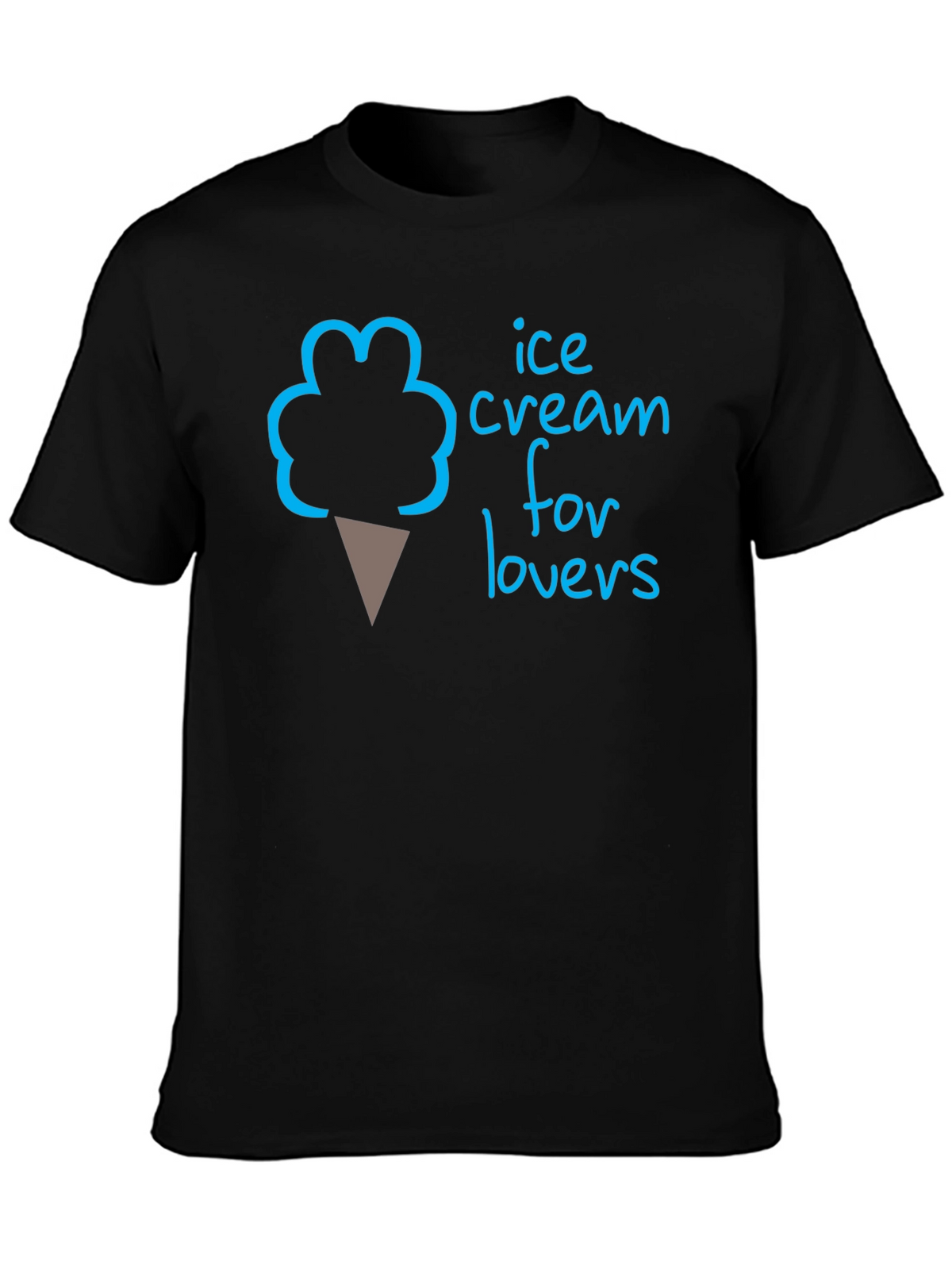 Ice Cream for Lovers T-Shirt - Black