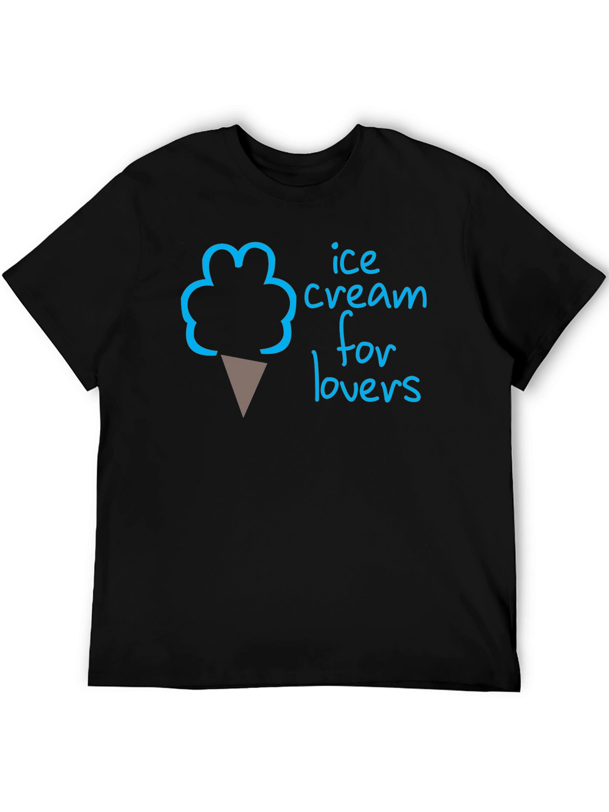 Ice Cream for Lovers T-Shirt - Black